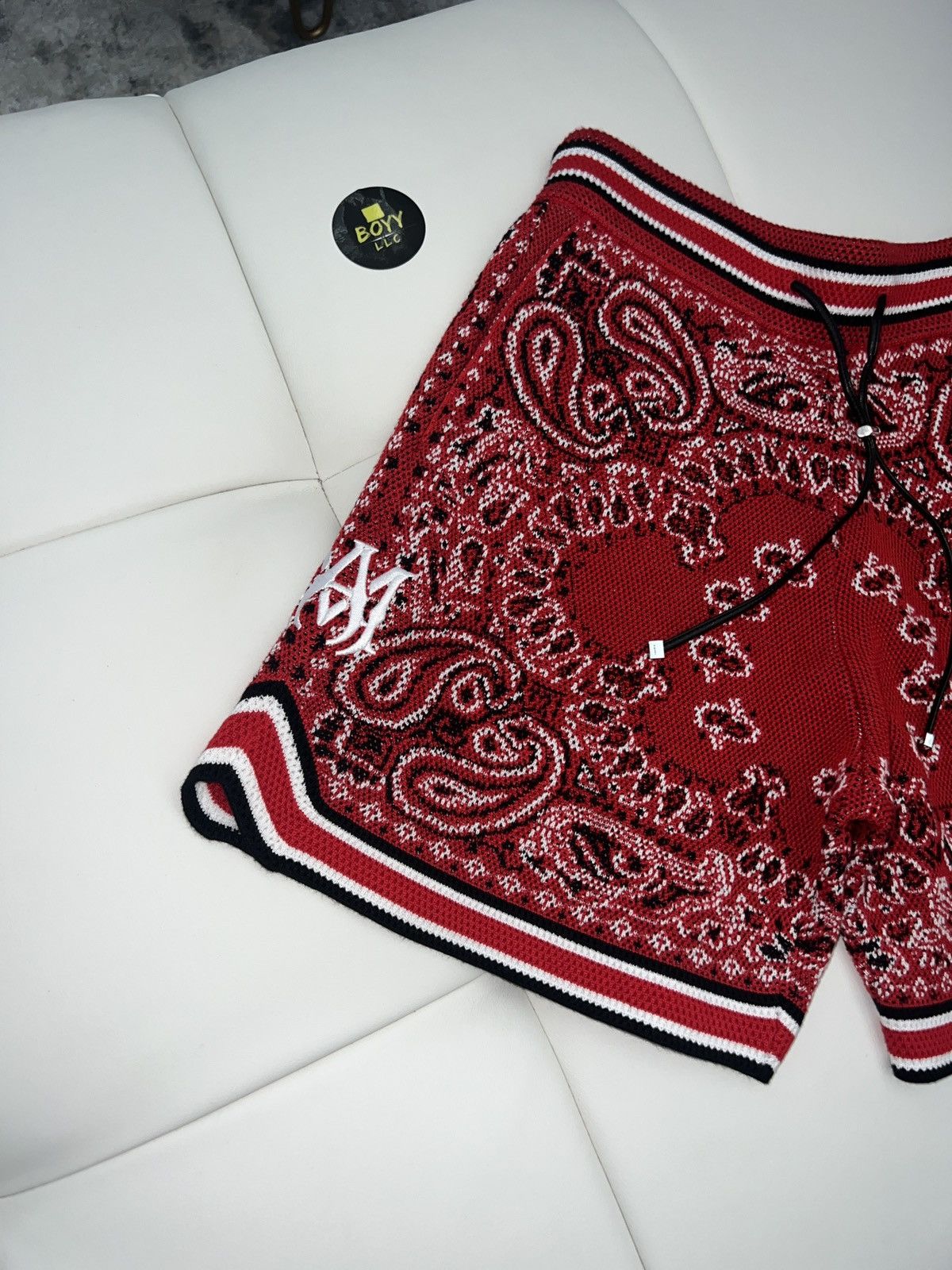Amiri Amiri bandana logo shorts SMALL Size US 31 - 5 Thumbnail