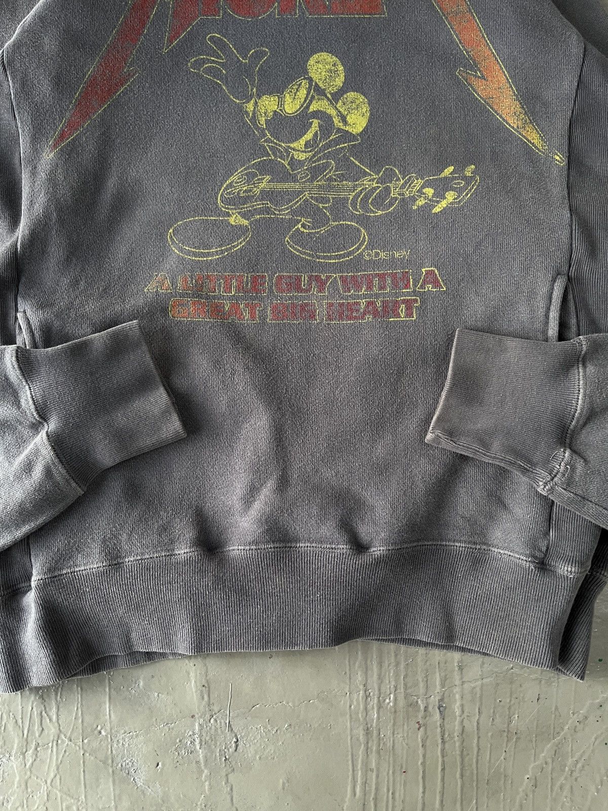 Number (N)ine Mickey Sunfaded Metallica Parody Reverse Weave Supreme Style Size US M / EU 48-50 / 2 - 15 Thumbnail
