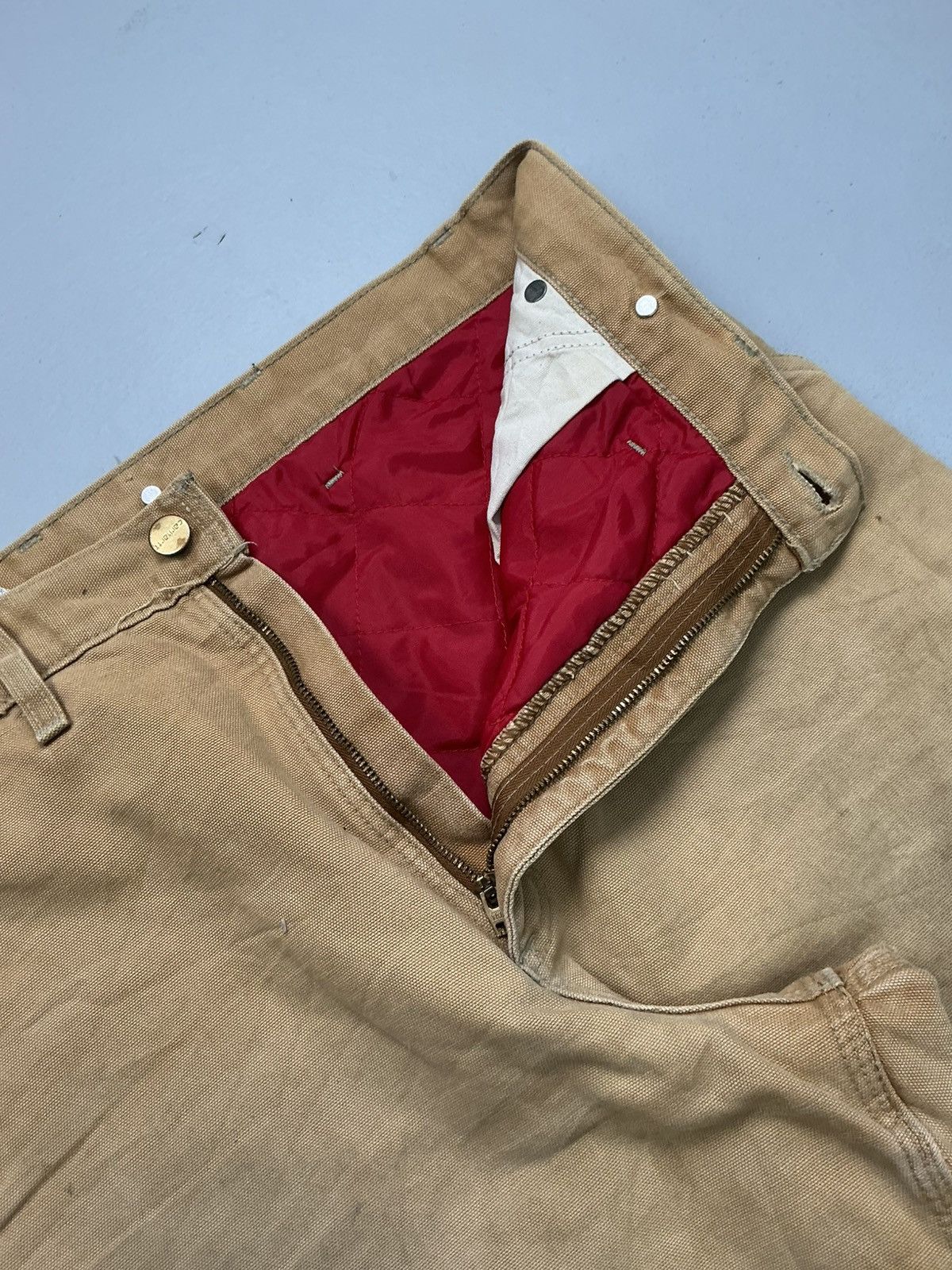 Carhartt 90s Vintage Carhartt WQ106 quinted line carpenter denim Size US 36 / EU 52 - 7 Thumbnail