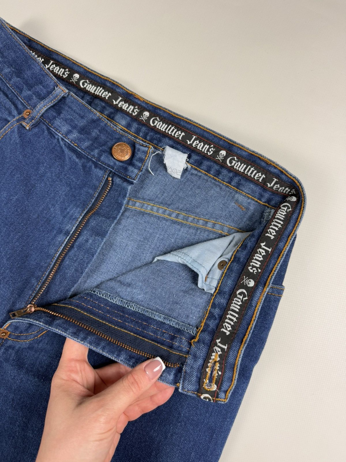 Jean Paul Gaultier Jean Paul Gaultier Vintage Unisex Denim Designer Jeans Size US 29 - 11 Thumbnail