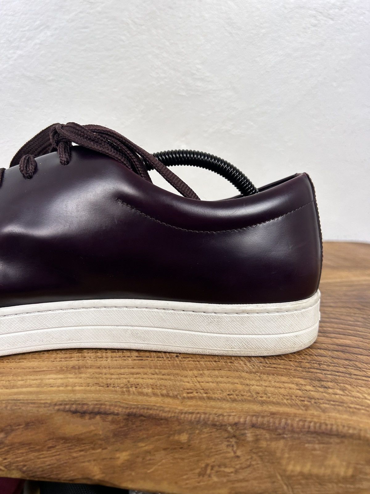 Prada Prada 4E2996 Brushed Spazzolato Leather Sneakers Size US 10 / EU 43 - 12 Thumbnail