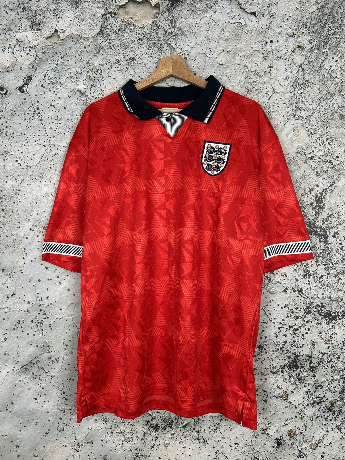 Vintage Vintage England Soccer Draw Jersey Football Retro Hype Size US XL / EU 56 / 4 - 1 Thumbnail
