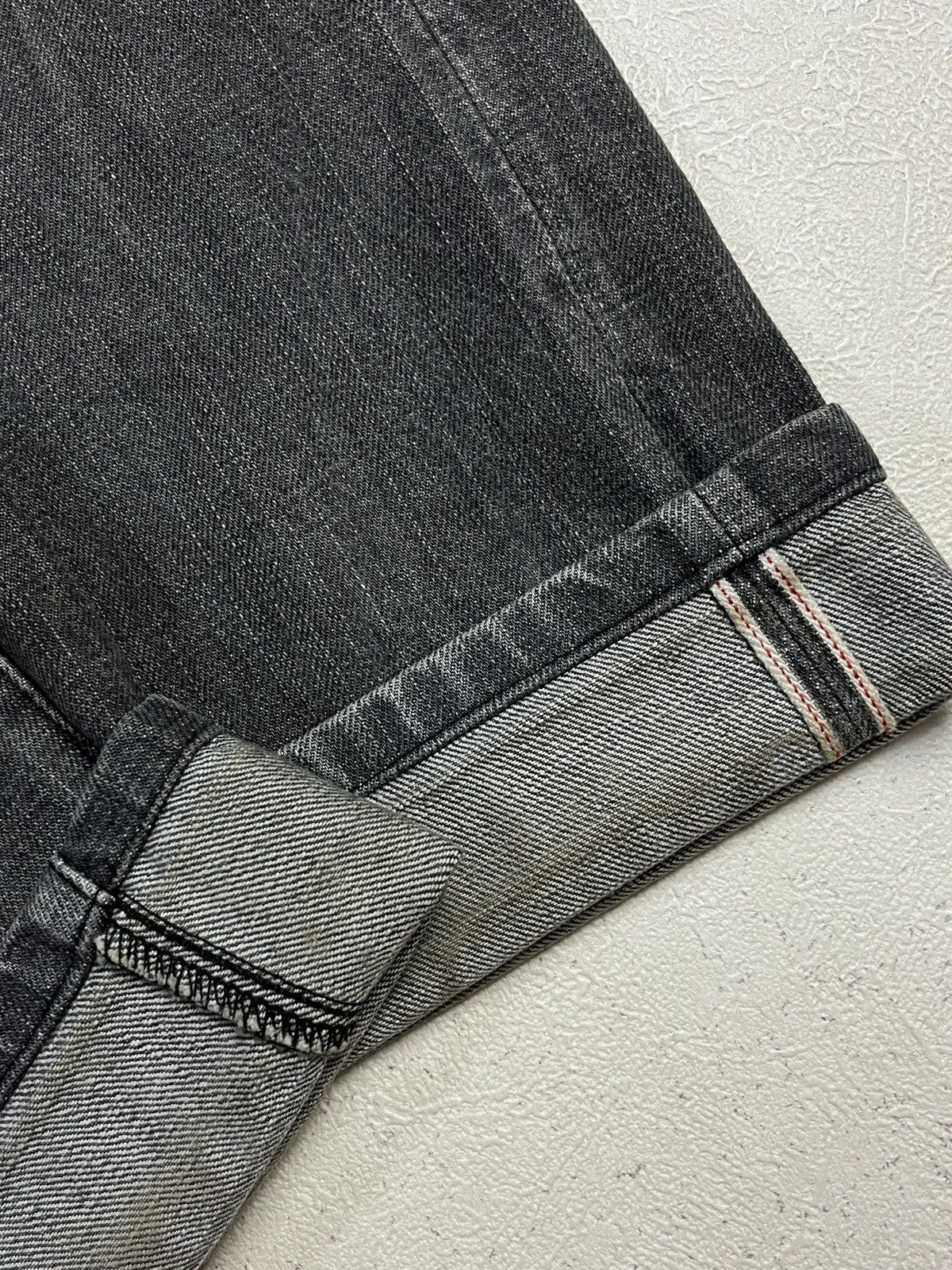 Evisu Paris Seagull Black Washed Jeans