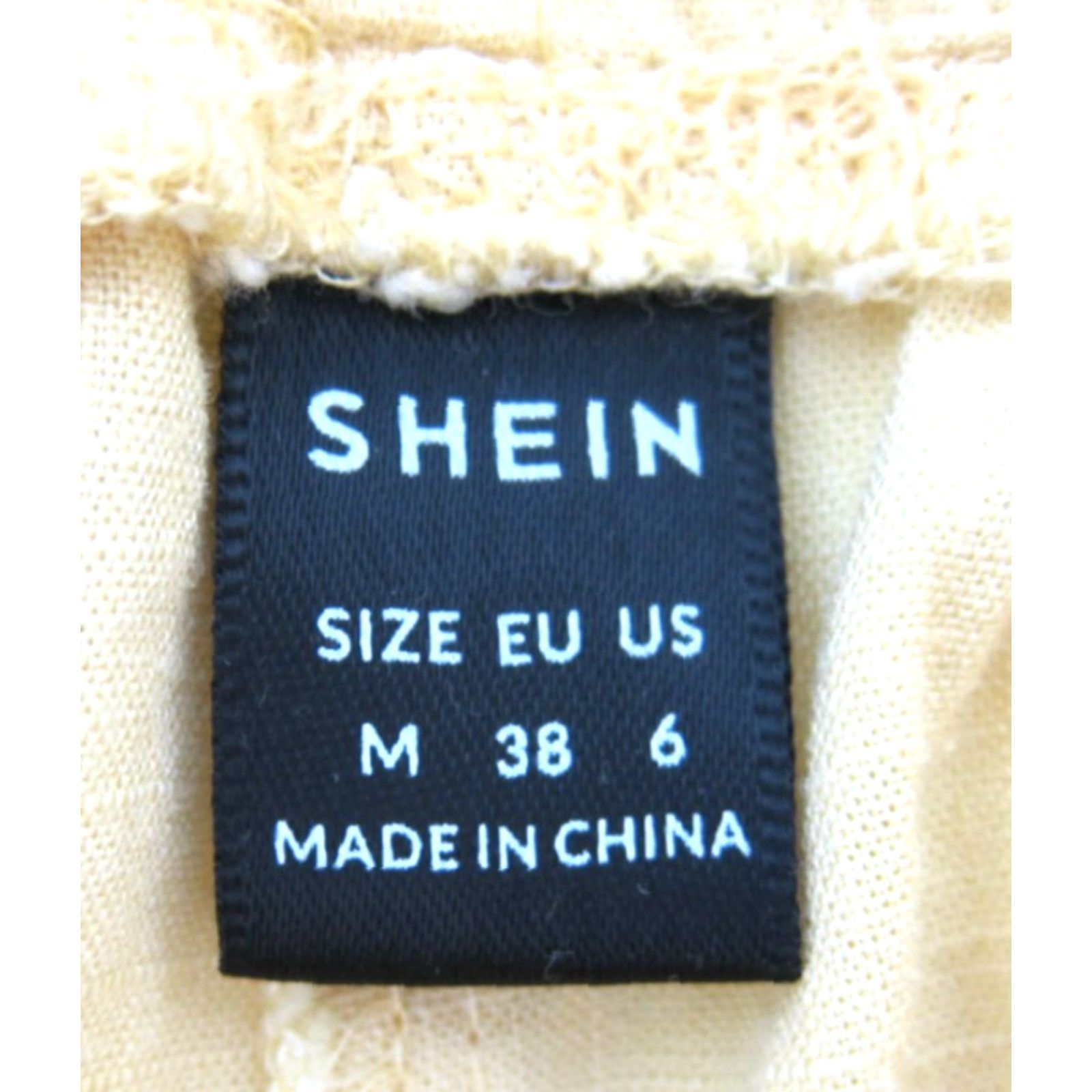 Shein SHEIN Yellow Linen Rayon Pocket Apron Style Wide Leg Cropped Jumpsuit Women M Size 32" / US 10 / IT 46 - 4 Thumbnail