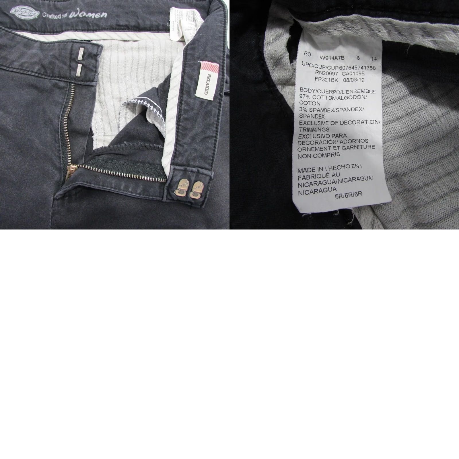 Dickies Dickies Stretch Women’s Work Pants Relaxed straight W30 / L31 UK12 SKU Y04090 Size 34" / US 12 / IT 48 - 9 Thumbnail