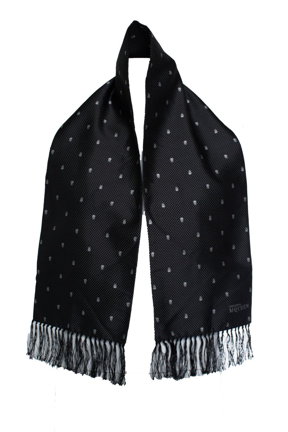 Alexander McQueen Alexander McQueen, dotted skull tuxedo scarf Size ONE SIZE - 3 Thumbnail