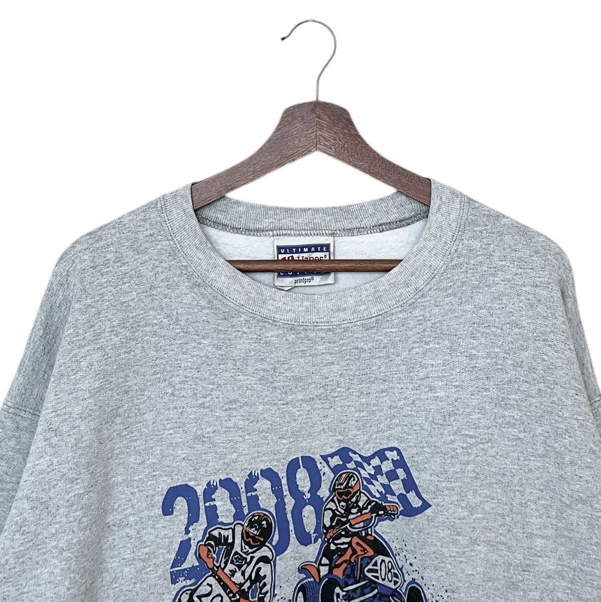 Hanes × Vintage Vintage Brand Hanes Motor Cross Sweatshirt 2000s Size US M / EU 48-50 / 2 - 7 Thumbnail