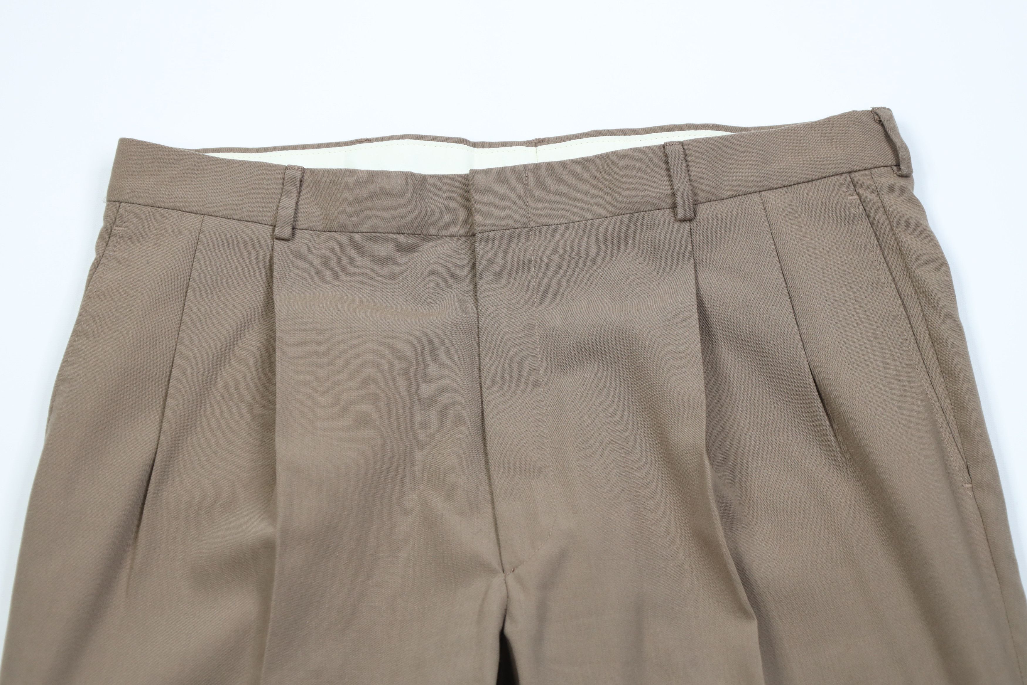 Vintage Vintage 90s Streetwear Wool Blend Knit Wide Leg Chino Pants Size US 36 / EU 52 - 2 Thumbnail