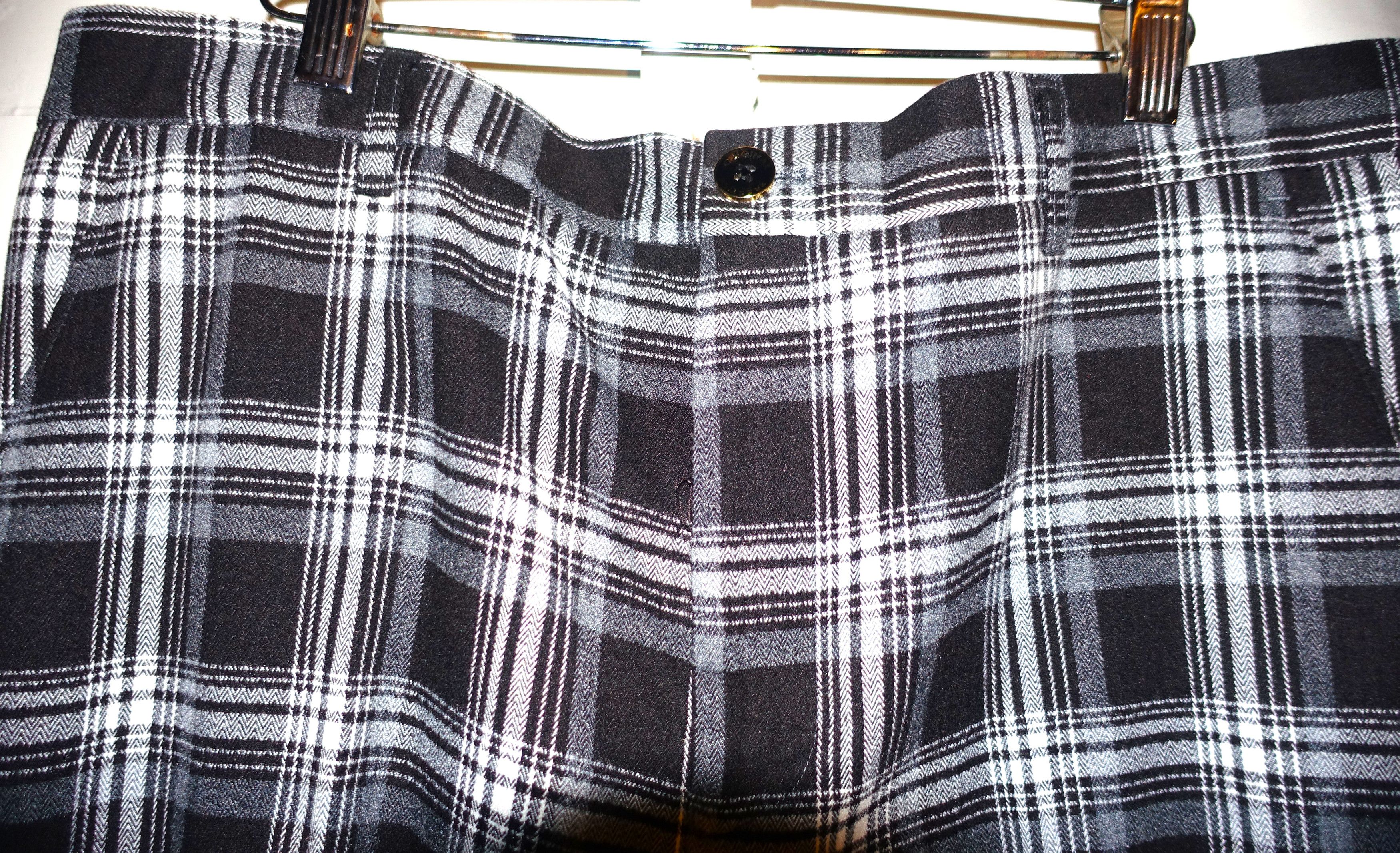 Other Prestige Original Black Gray Plaid Pants 38 Size US 38 / EU 54 - 3 Thumbnail