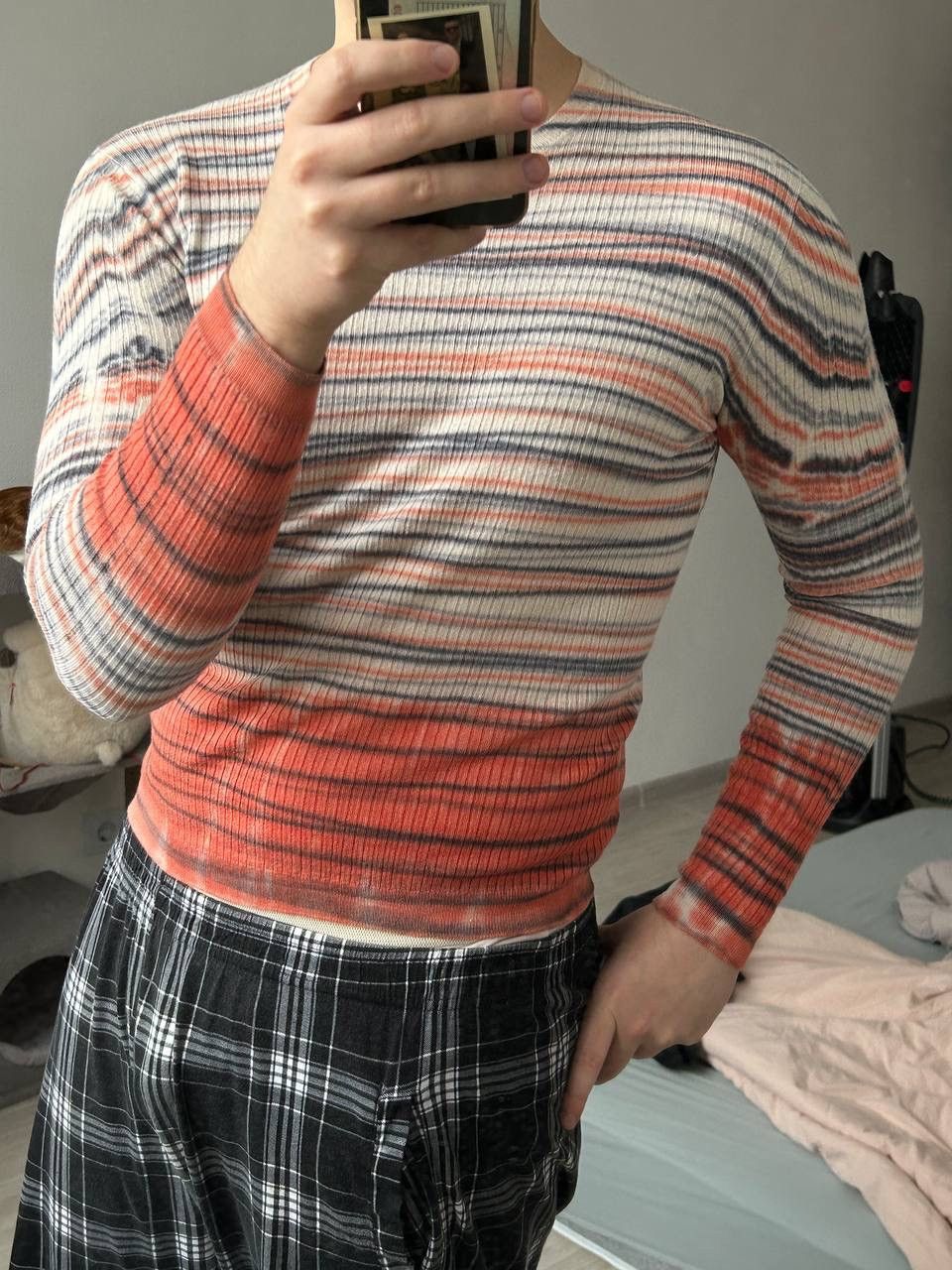 Prada Vintage Prada Milano Gradient Pattern Silk Knit Jumper L Size US L / EU 52-54 / 3 - 4 Thumbnail