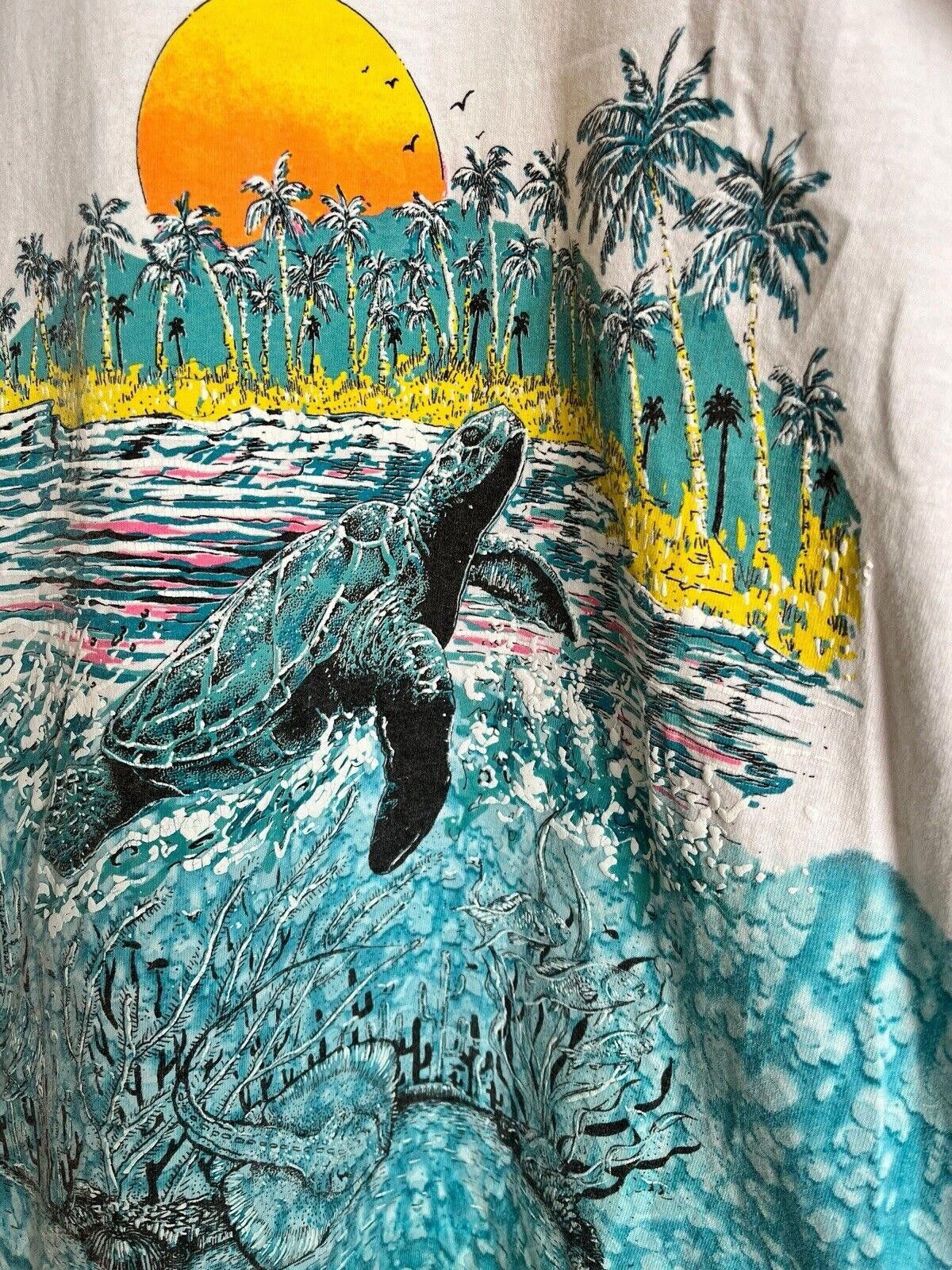 Fruit Of The Loom × Vintage Vintage 90s Cayman Islands T-shirt XXL Single Stitch Size US XXL / EU 58 / 5 - 2 Thumbnail