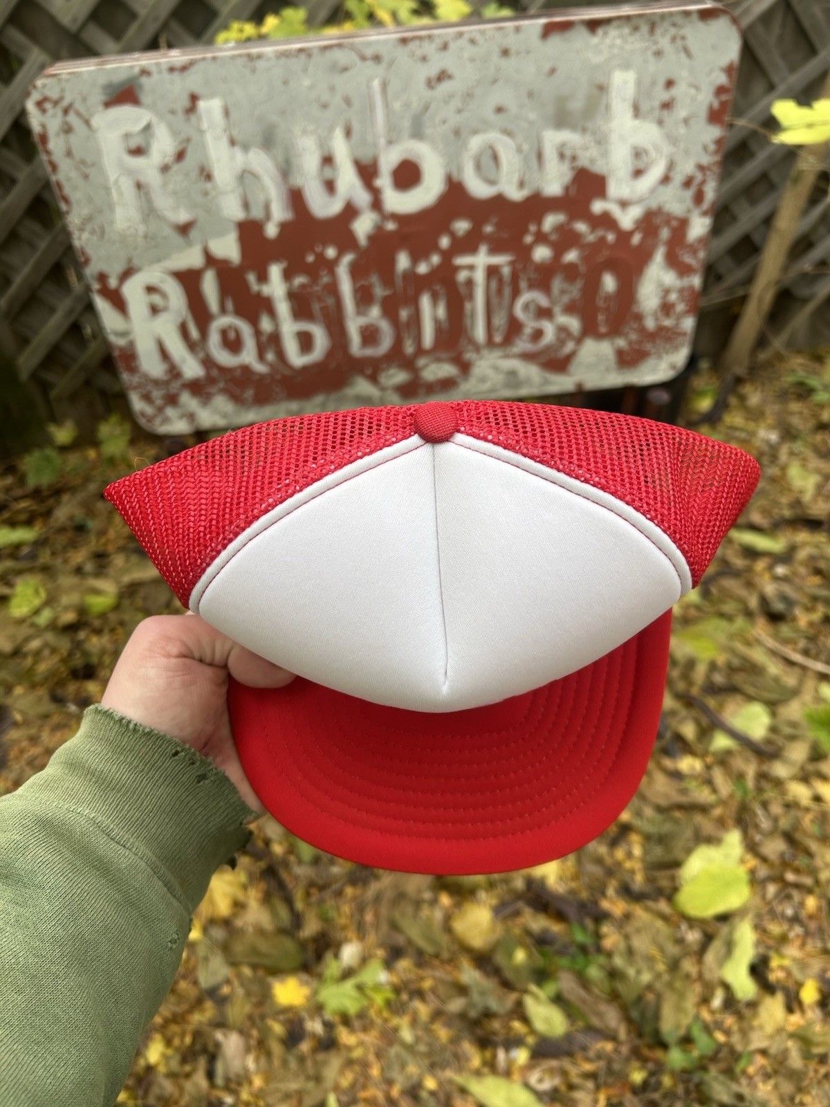 Vintage Vintage trucker hat Jerry’s yard and tree service red white Size ONE SIZE - 3 Thumbnail