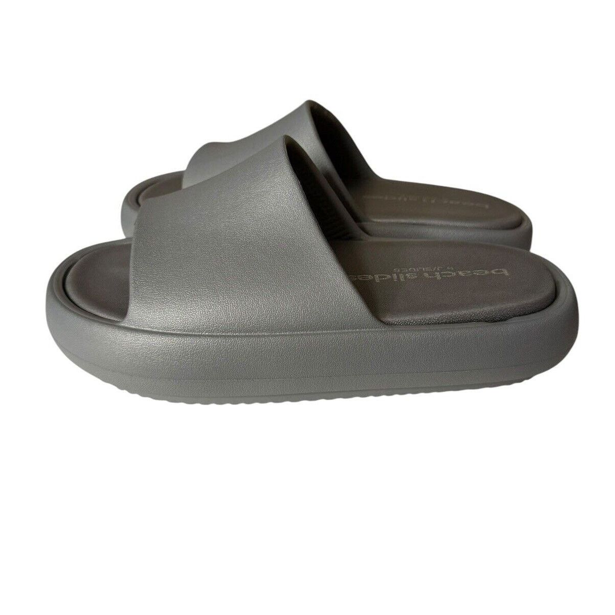 J/Slides J Slides NEW Beach Slides Squish Gray EVA Size 8 Size US 8 / IT 38 - 4 Thumbnail