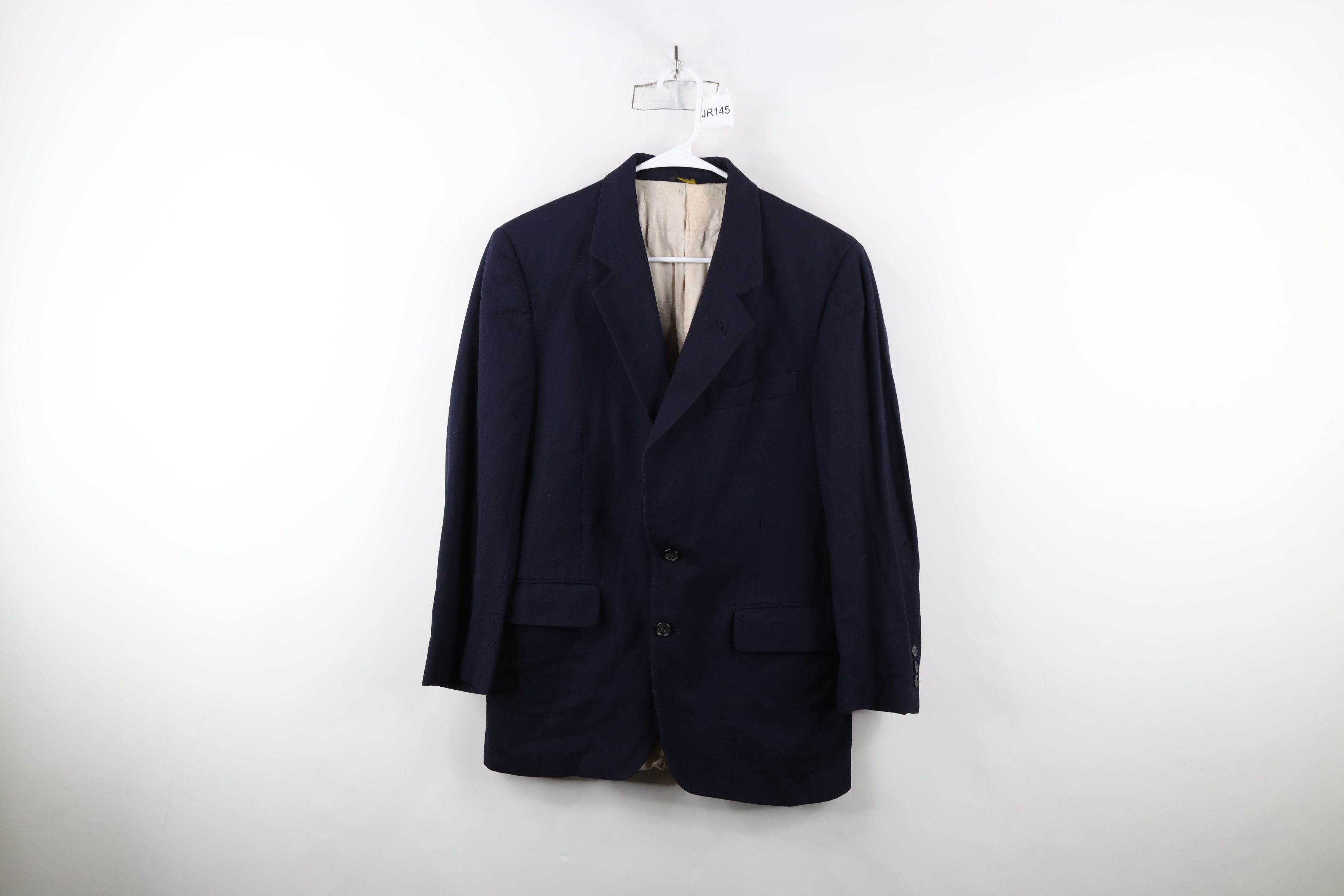 Calvin Klein × Vintage Vintage 80s Calvin Klein Wool 2 Button Suit Coat Jacket USA Size US L / EU 52-54 / 3 - 1 Thumbnail