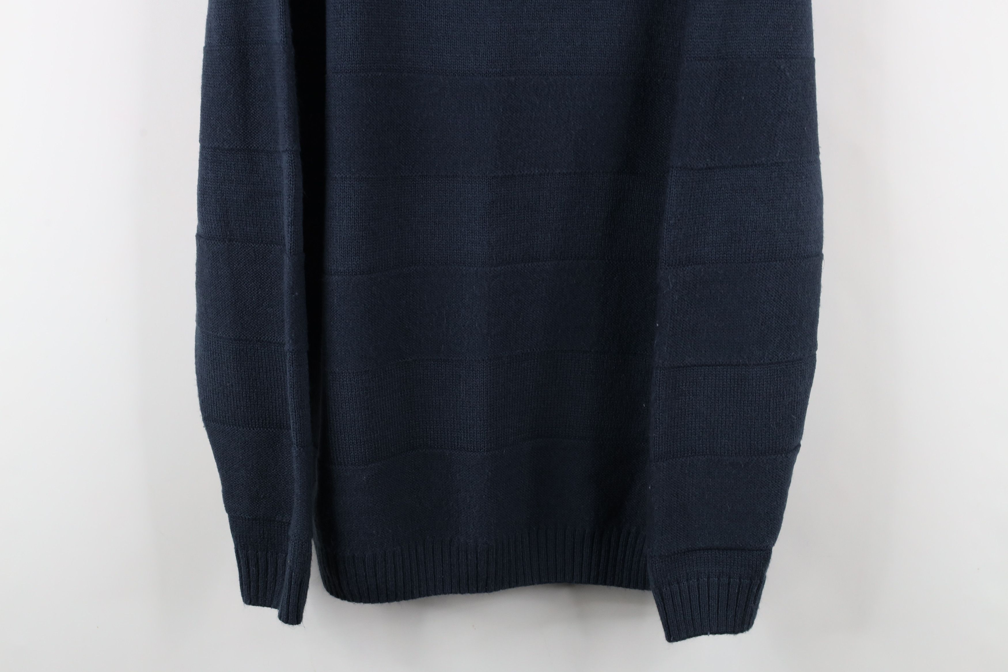 Vintage Vintage 90s Streetwear Striped Ribbed Knit Crewneck Sweater Size US M / EU 48-50 / 2 - 3 Thumbnail
