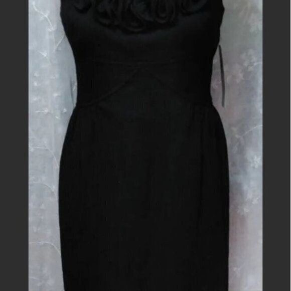 MAGGY LONDON Maggy London Rolled Rosettes Sheath Lined Event Cocktail Tex Size S / US 4 / IT 40 - 8 Thumbnail