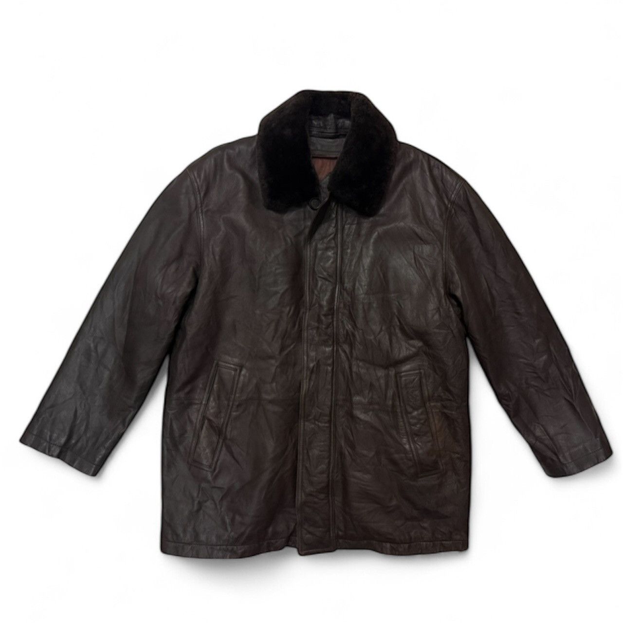 Yves Saint Laurent VTG YSL Leather Jacket Size US L / EU 52-54 / 3 - 1 Thumbnail