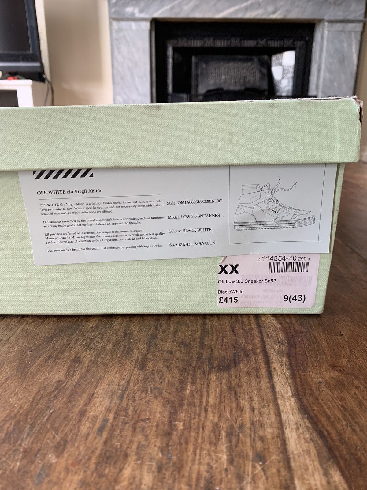 Off-White SS2018 Rare Off-White Sample Pack Off Court 3.0 Black White Size US 10 / EU 43 - 9 Thumbnail