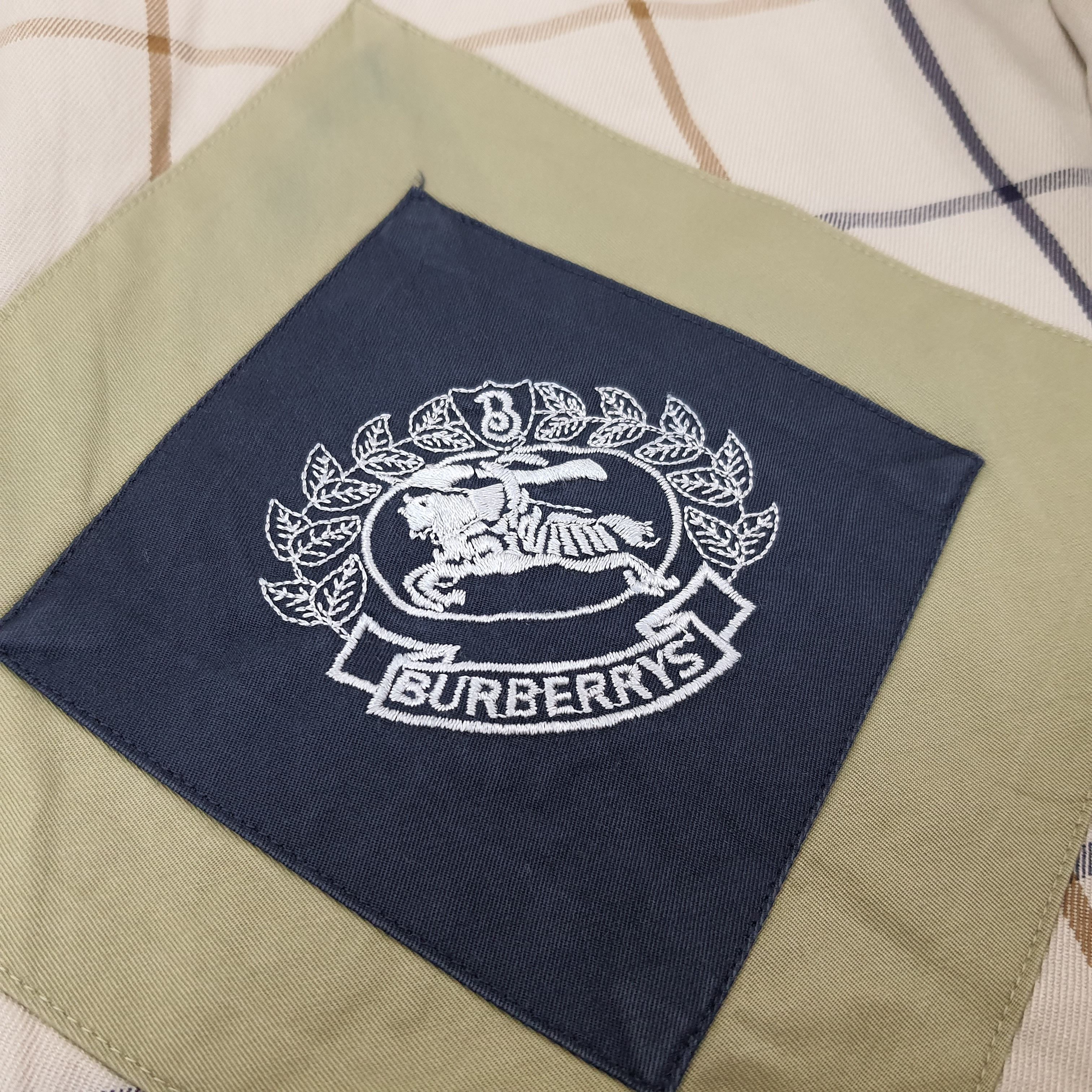Burberry Vintage Burberrys Custom Logo Trench Jacket C246N4 Size L / US 10 / IT 46 - 6 Thumbnail