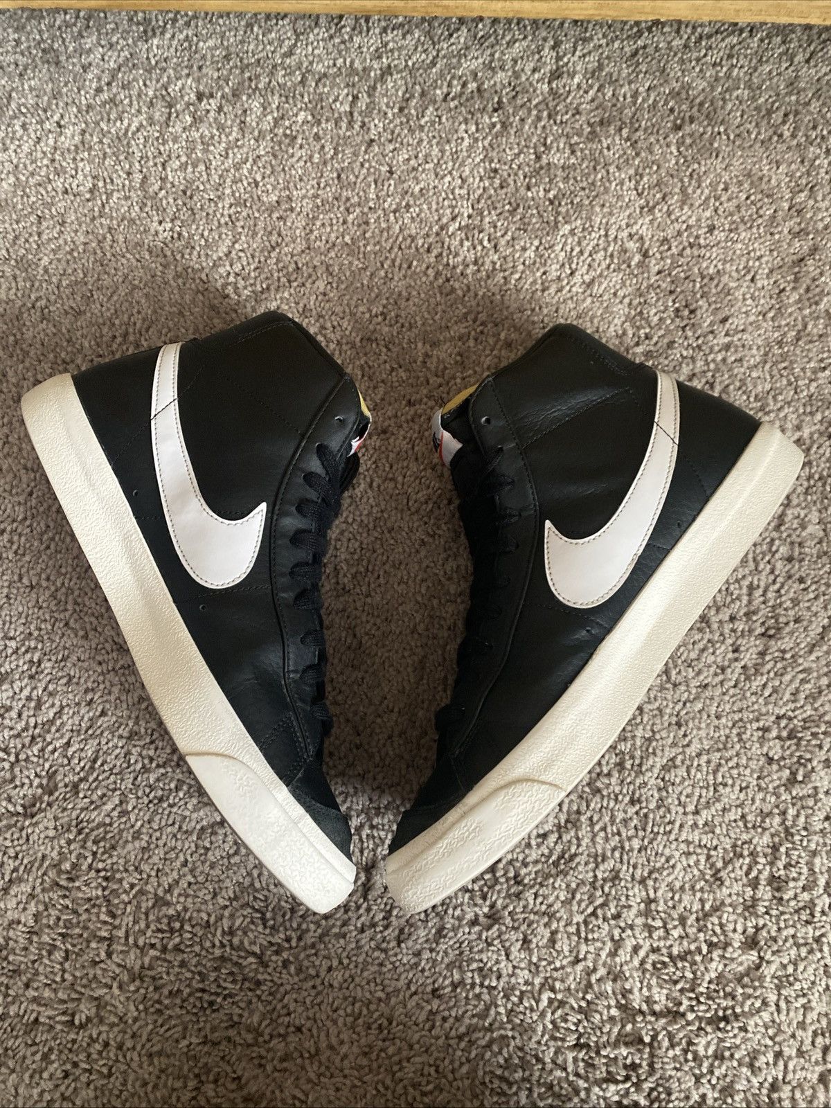 Nike Nike Blazer 77 Mid black vintage leather size 10.5 Size US 10.5 / EU 43-44 - 4 Thumbnail