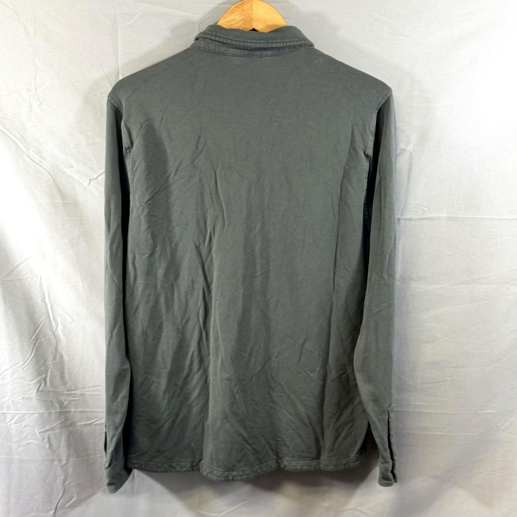 Vuori VUORI Shirt Mens Medium Button Up Long Sleeve Utility Pockets Workwear Casual Gray M Size US M / EU 48-50 / 2 - 2 Thumbnail