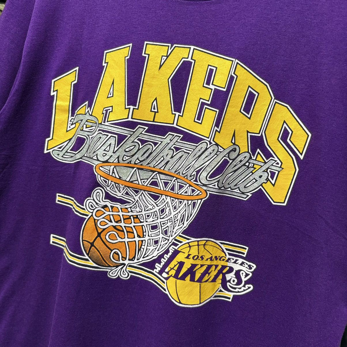 NBA Vintage NBA los angeles lakers t shirt Size US XL / EU 56 / 4 - 3 Thumbnail