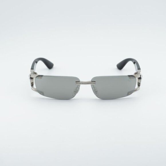 Versace VE2291 10016G Sunglasses Silver/Black Rectangle Fram  display picture 1