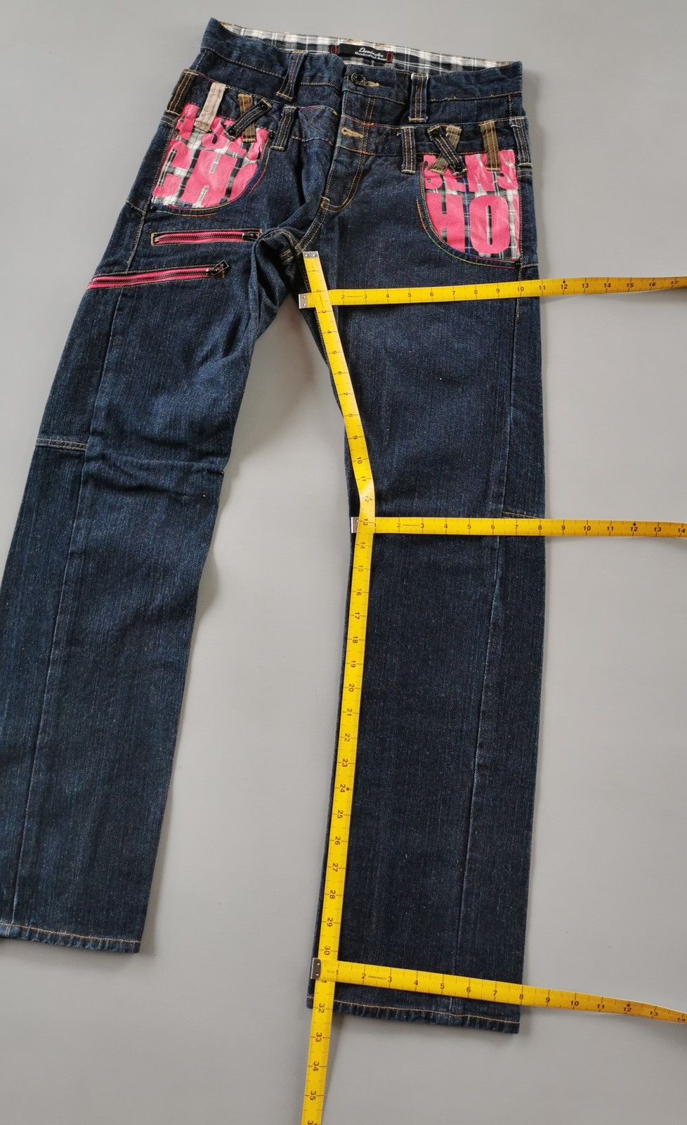 14th Addiction Dominate Double Waist Zipper Denim Jeans Size US 31 - 13 Thumbnail