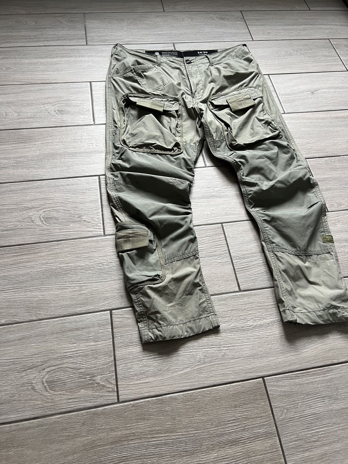 G-Star × Japanese Brand Flare G-star Multipocket Style Pants Military 34/30 Size US 34 / EU 50 - 4 Thumbnail