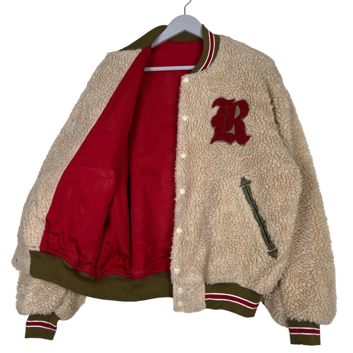 Japanese Brand 🔥 RODEO CROWN DEEP PILE FLEECE BOMBER JACKET Size US M / EU 48-50 / 2 - 10 Thumbnail