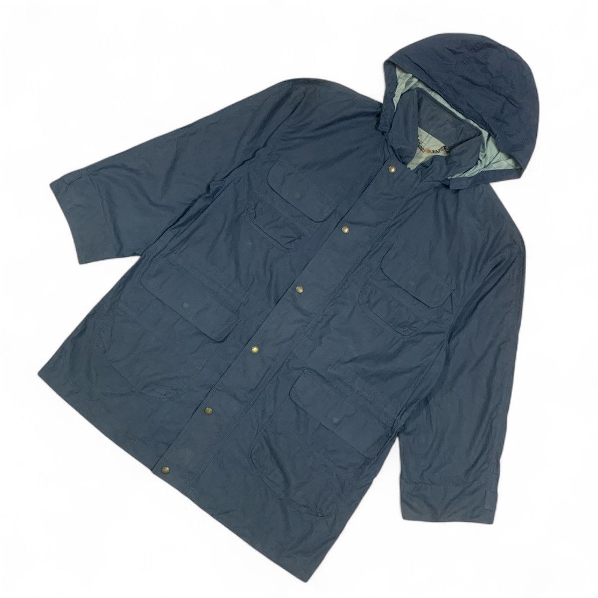 Alfred Dunhill Vtg Alfred Dunhill Cotton Resin Waterproof Utility Jacket Size US XS / EU 42 / 0 - 4 Thumbnail