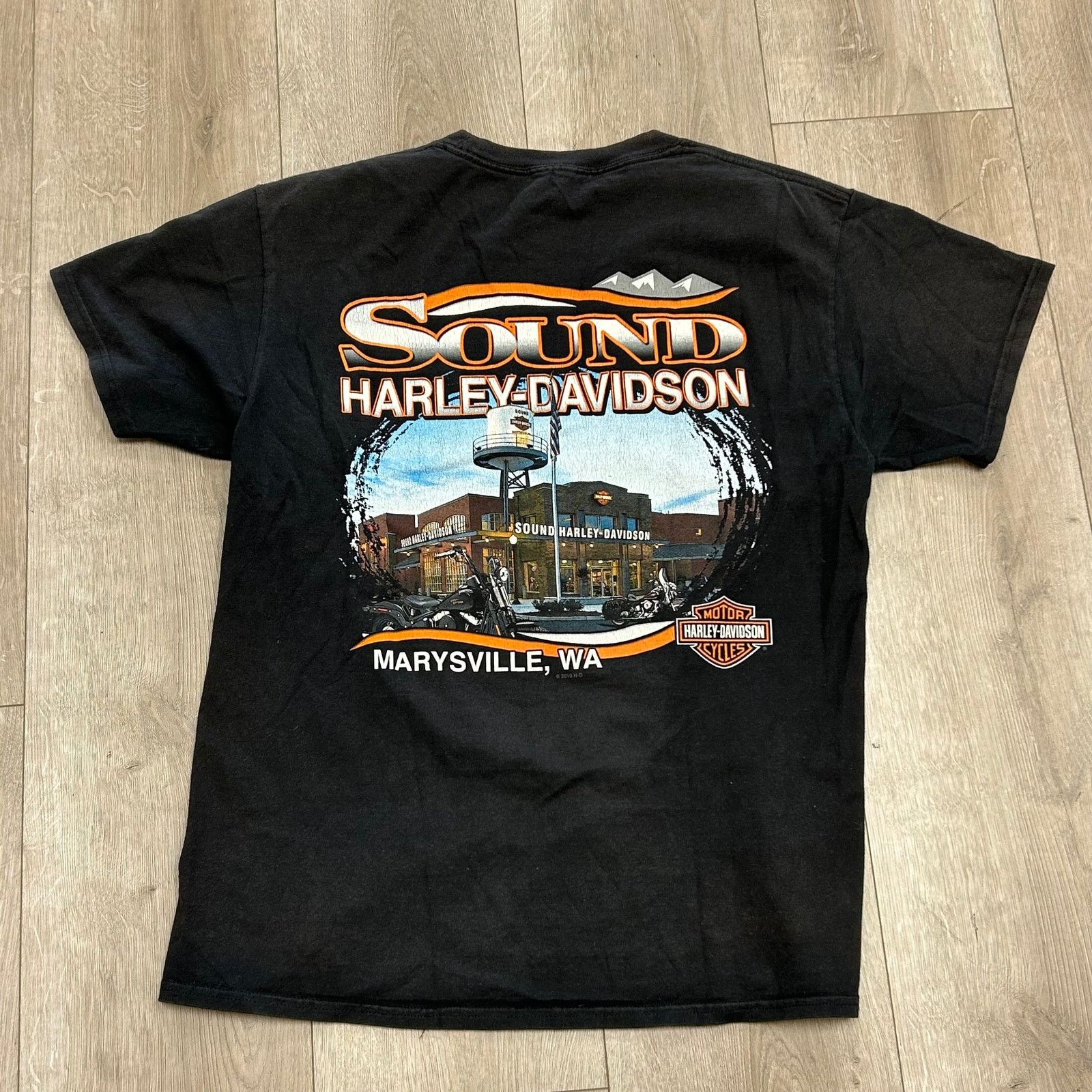 Harley Davidson × Vintage 2015 Harley Davidson Grim Reaper Black Tee T Shirt Medium Size US M / EU 48-50 / 2 - 6 Thumbnail