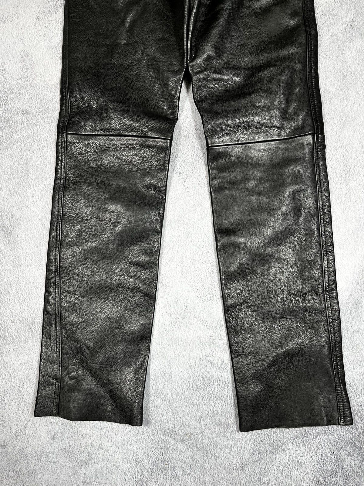 Leather × Vintage Vintage Y2K Leather pants biker opuim kadoya style size 26 Size 26" / US 2 / IT 38 - 6 Thumbnail
