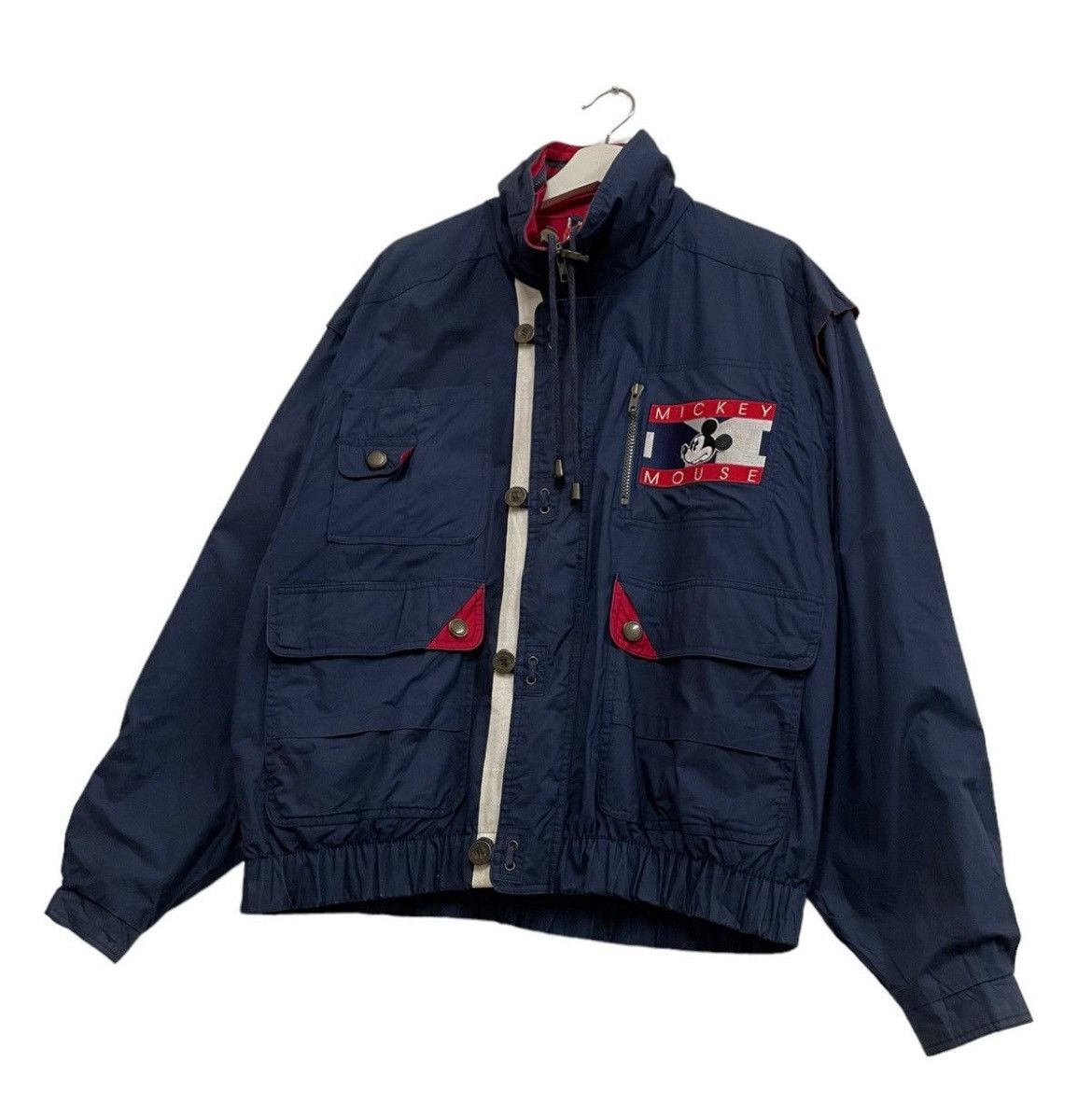 Japanese Brand 💥90s MICKEY DISNEY UTILITY LIGHT JACKET Size US M / EU 48-50 / 2 - 2 Thumbnail