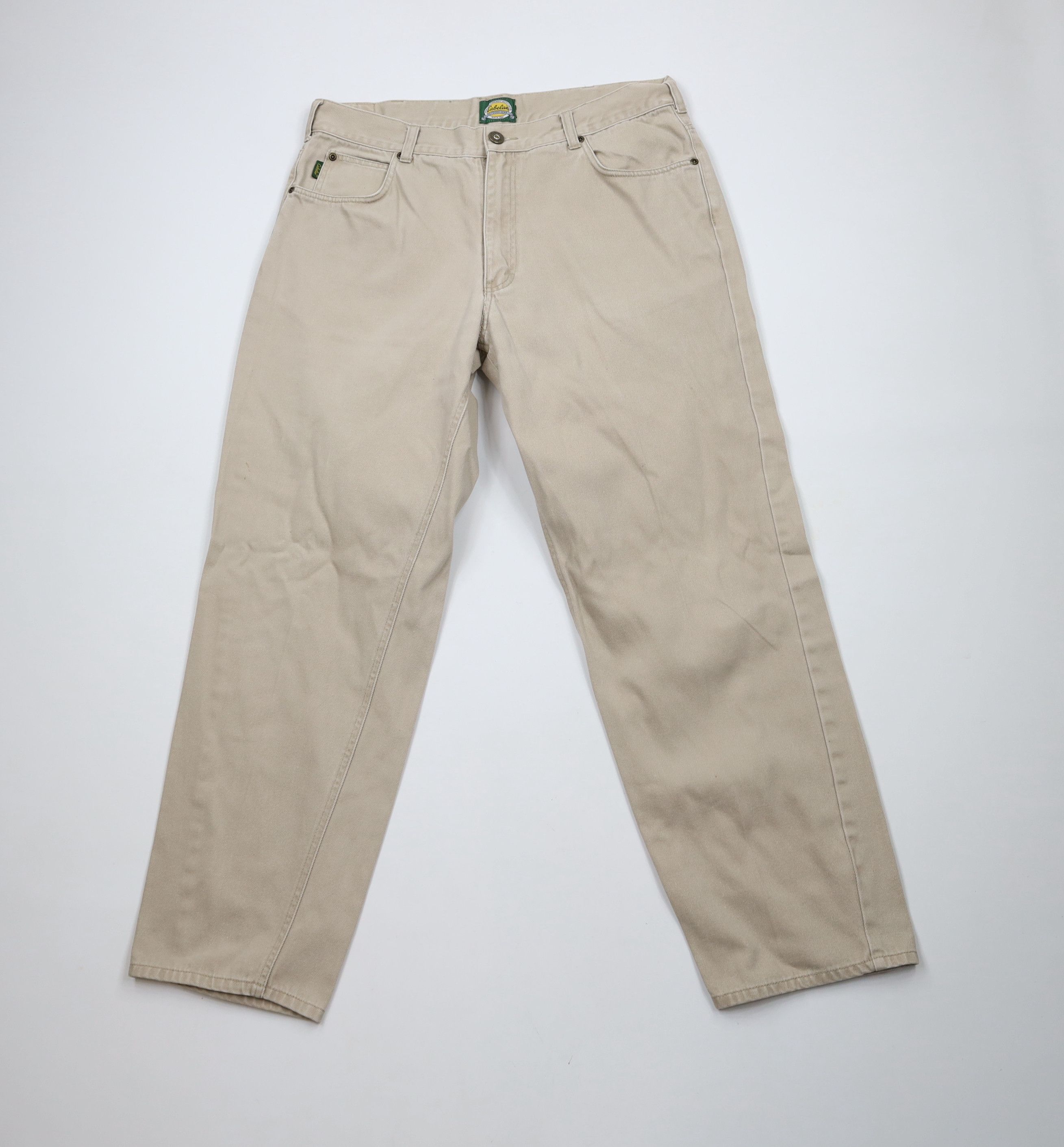 Cabelas × Vintage Vintage 90s Cabelas Straight Leg Denim Jeans Beige Cotton Size US 36 / EU 52 - 1 Thumbnail