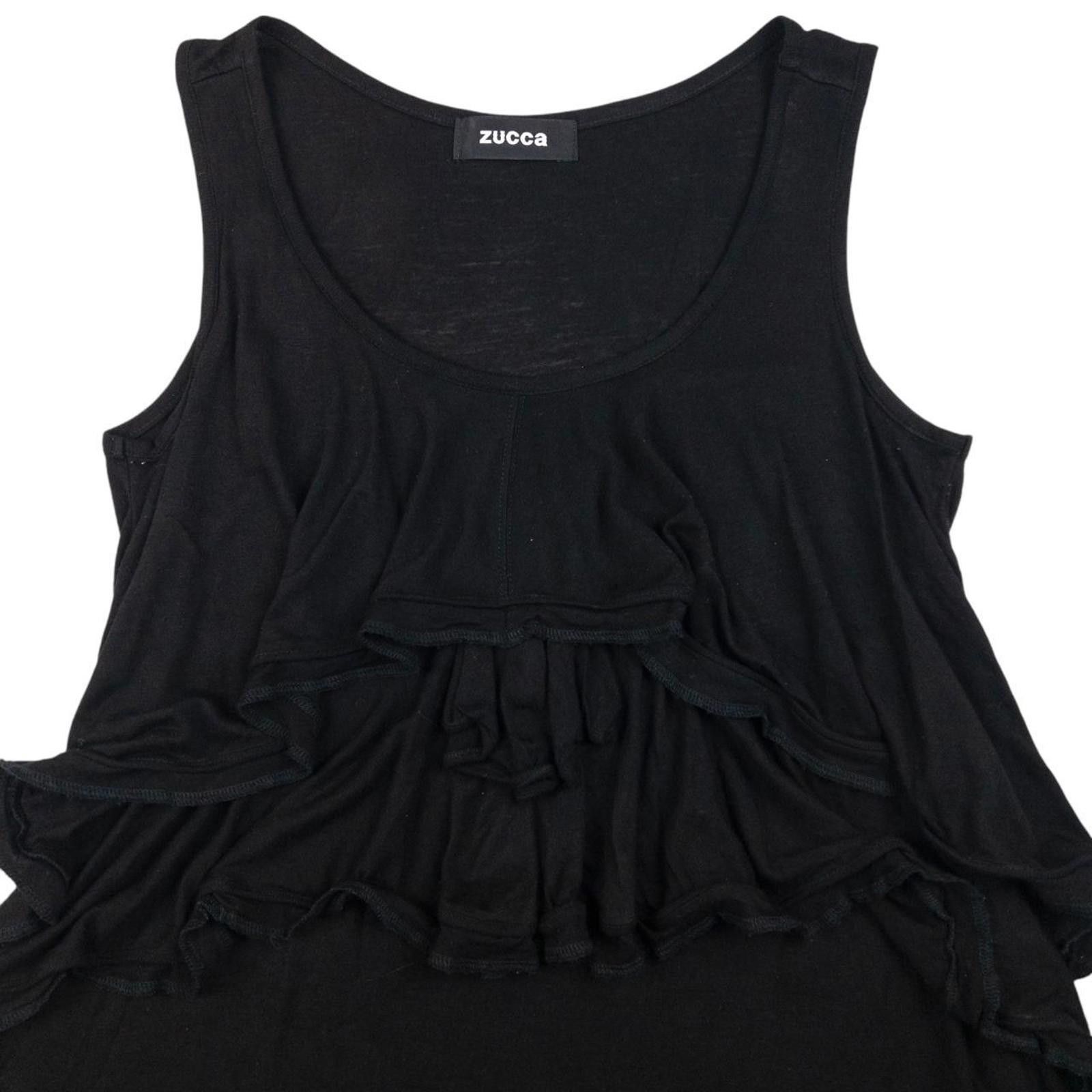 Zucca Vintage Cabane De Zucca By Issey Miyake Layered Flounce Top Size S / US 4 / IT 40 - 3 Thumbnail