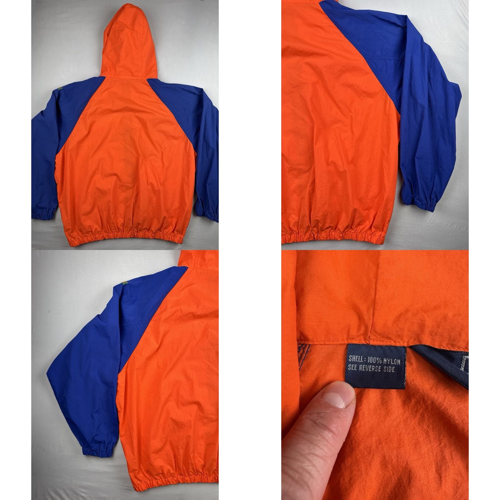 Polo Ralph Lauren VINTAGE Polo Ralph Lauren Sport Windbreaker Jacket Orange Blue Hooded L Mens Size US L / EU 52-54 / 3 - 8 Thumbnail