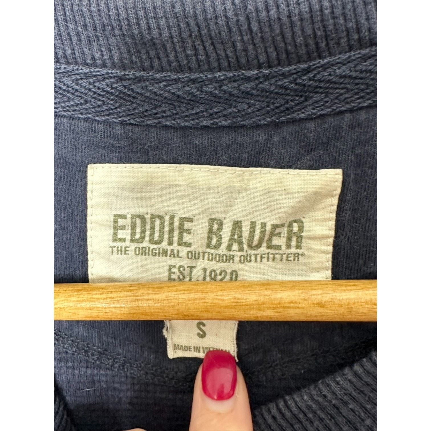 Eddie Bauer Eddie Bauer Navy Blue Long Sleeve Waffle Shirt Men's S Size US S / EU 44-46 / 1 - 4 Thumbnail