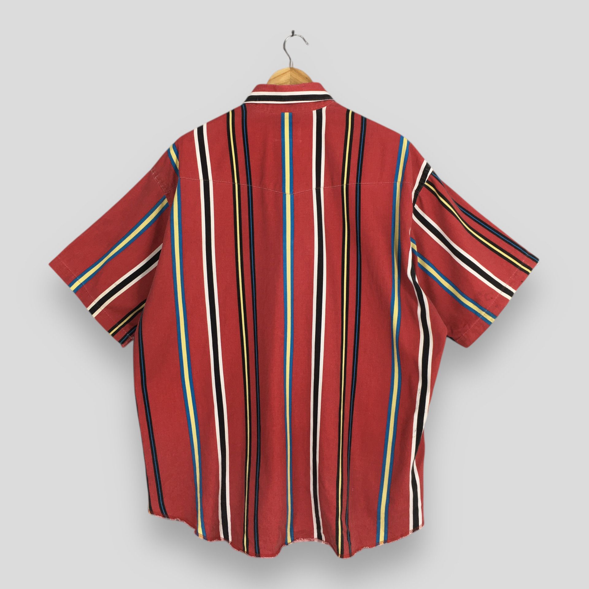 Wrangler Vintage 90s Wrangler Vertical Red Stripes Flannel Shirt Size US XL / EU 56 / 4 - 5 Thumbnail