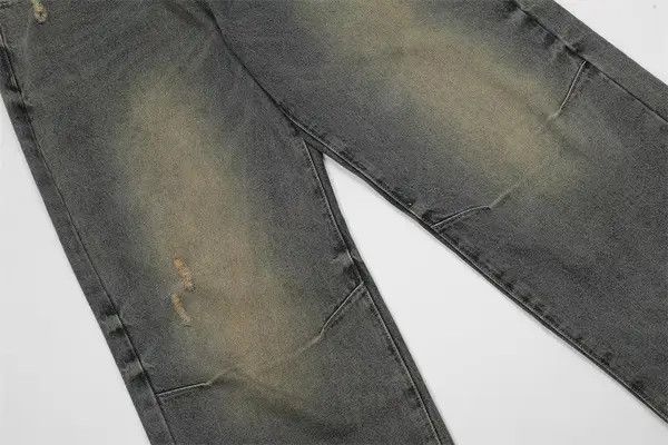 Japanese Brand Men's American street distressed retro trend washed jeans Size US 32 / EU 48 - 5 Thumbnail
