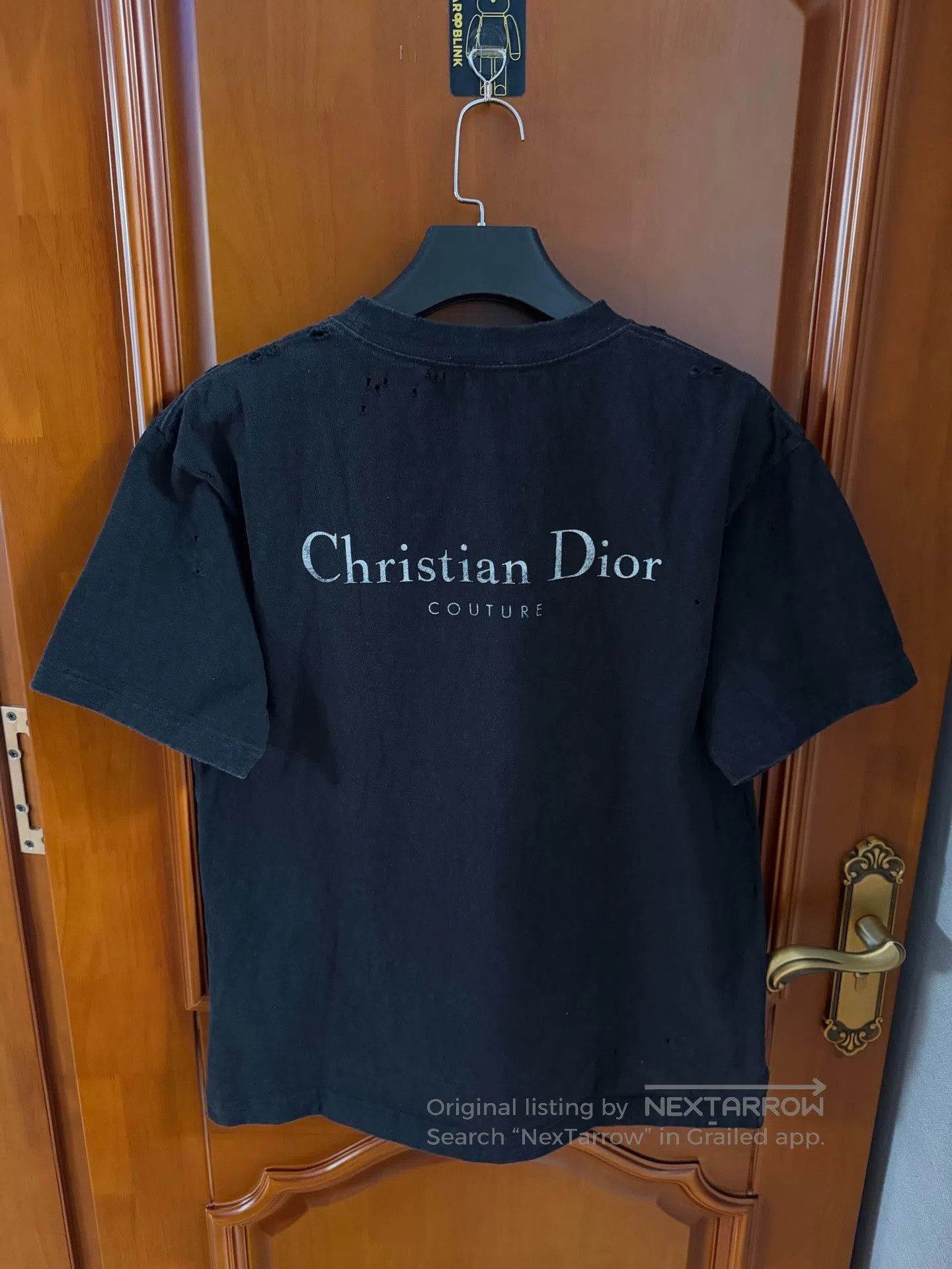 Dior Dior Black Ripped Short Sleeve T-Shirt| Size US M / EU 48-50 / 2 - 2 Thumbnail