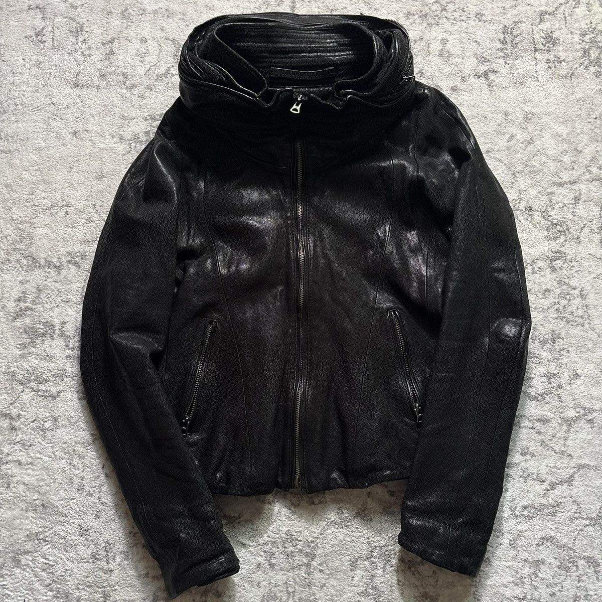 GOA GOA Bono Leather Jacket Black | Size Free Size US XS / EU 42 / 0 - 1 Thumbnail