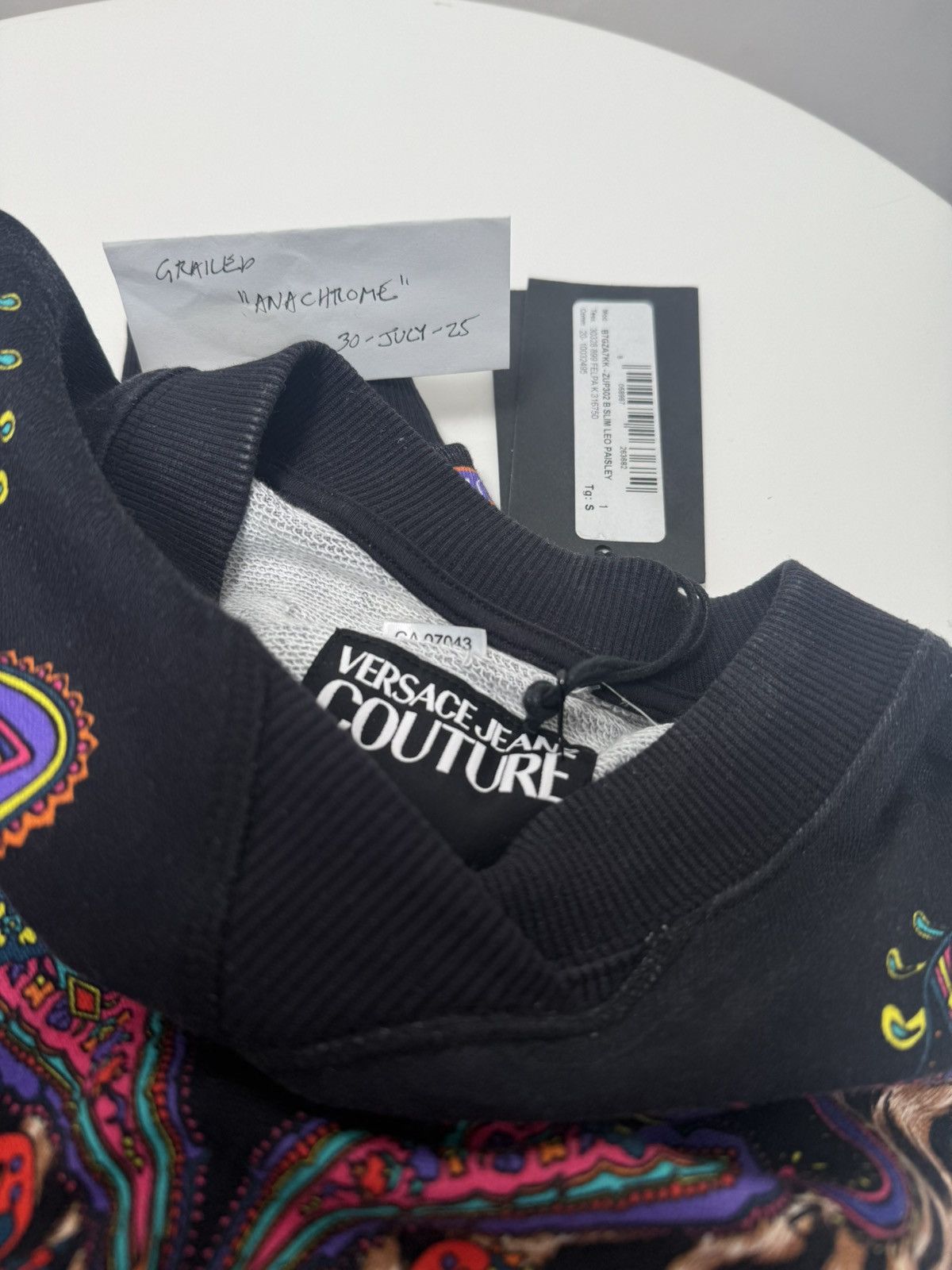 Versace Jeans Couture Versace Jeans Couture Graphic Print Sweatshirt Size US S / EU 44-46 / 1 - 8 Thumbnail