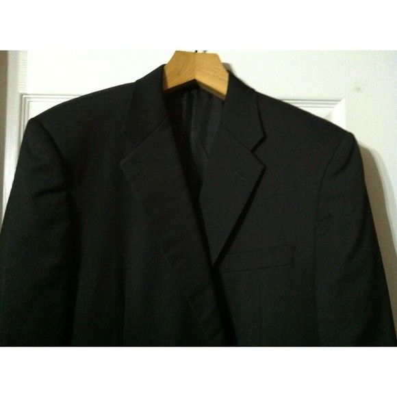 Hickey Freeman HICKEY FREEMAN MENS 100% WORSTED WOOL SPORT COAT BLAZER 46L Size 46L - 1 Thumbnail