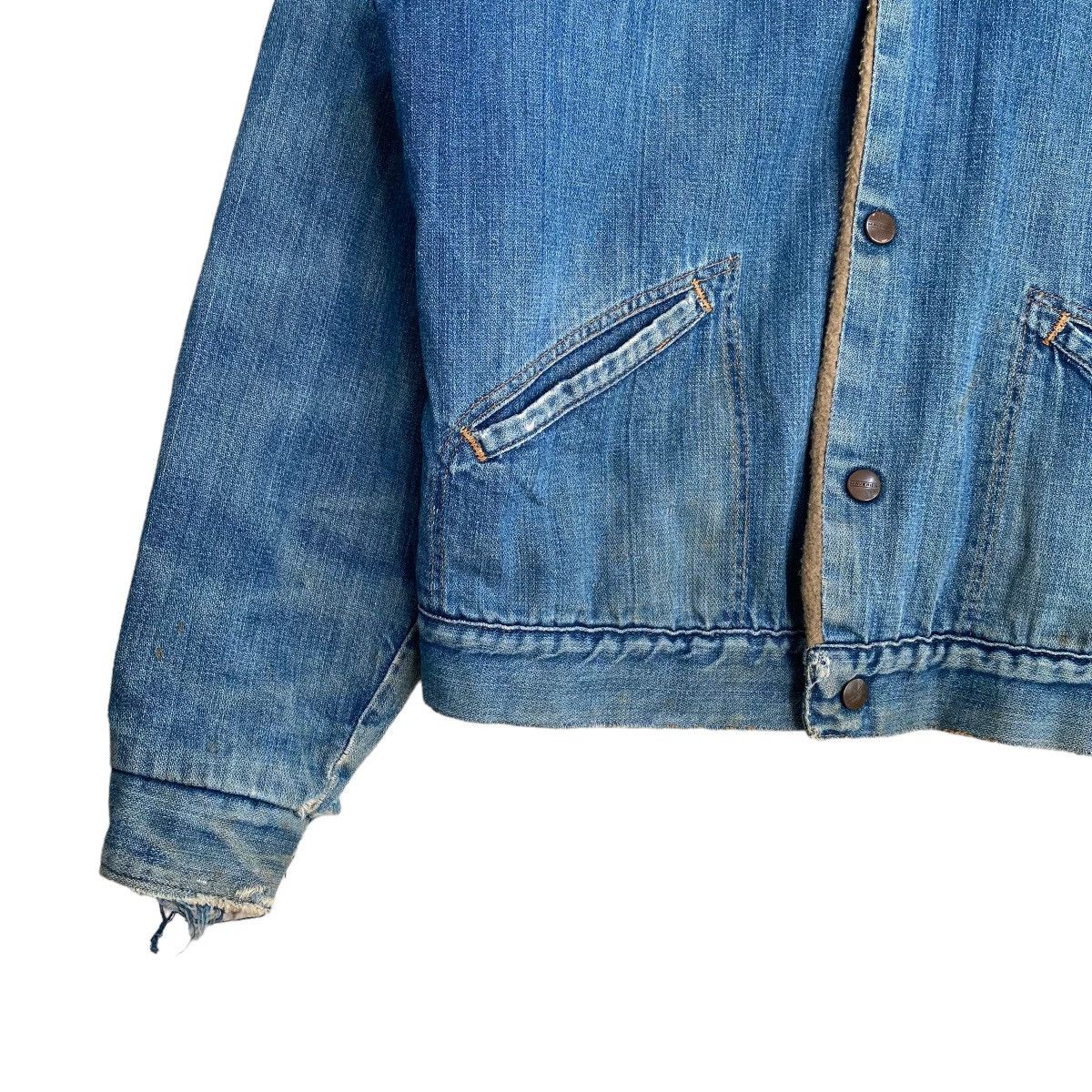 Vintage Vintage 70s Mavericks Blue Bell Denim Sherpa Jacket Size US M / EU 48-50 / 2 - 7 Thumbnail