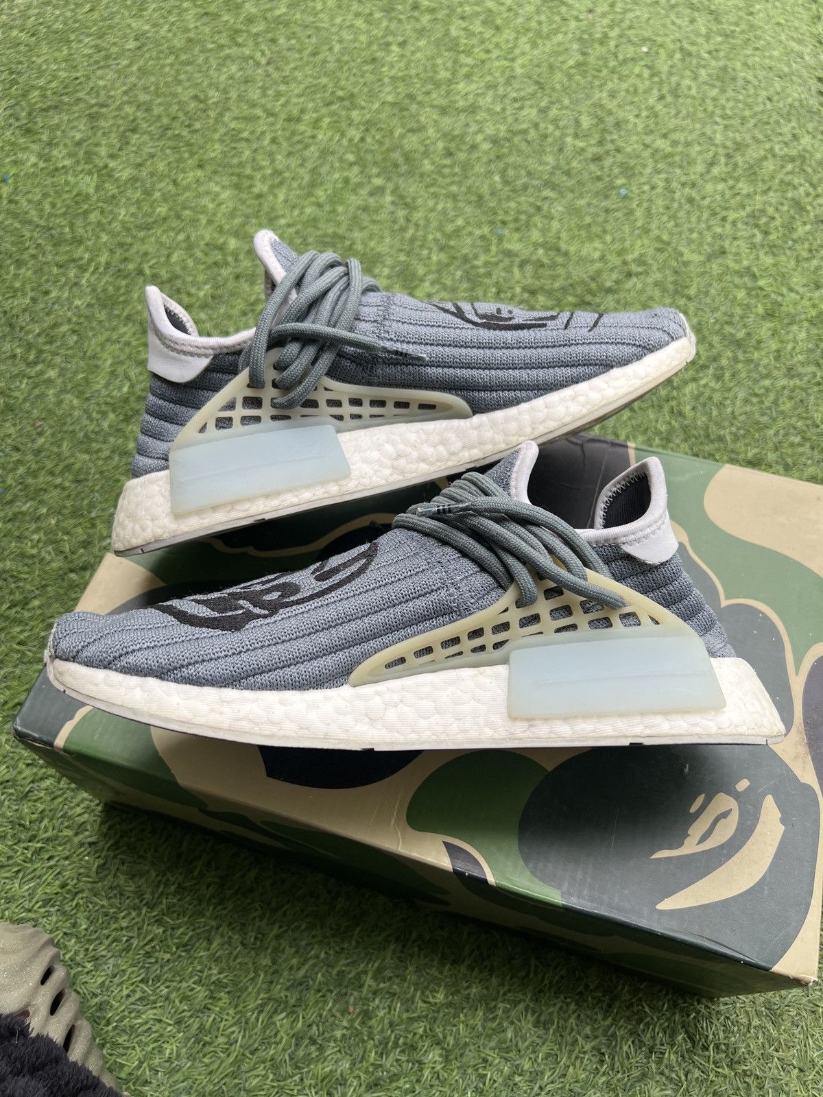 Adidas Adidas x NMD Hu Pharrell x BBC Pilot Astronaut Blue - GW3955 Size US 7 / EU 40 - 3 Thumbnail