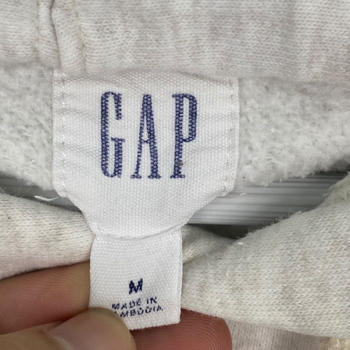 Other Vintage GAP Hoodie Full Zip Big Logo Embroidered Gray Size US M / EU 48-50 / 2 - 6 Thumbnail