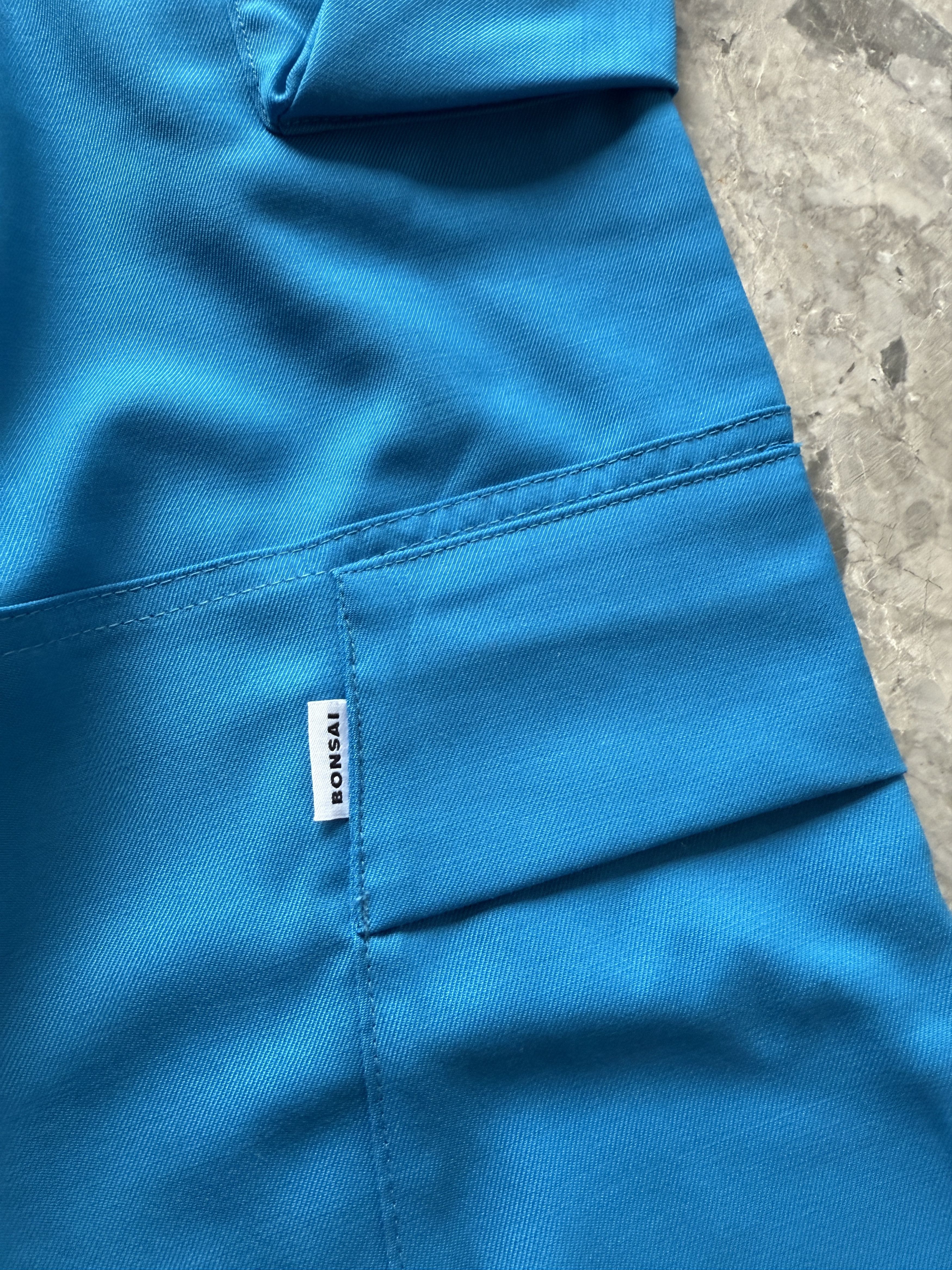 BONSAI USD470 BONSAI BLUE BELTED CARGO PANTS Size US 34 / EU 50 - 7 Thumbnail