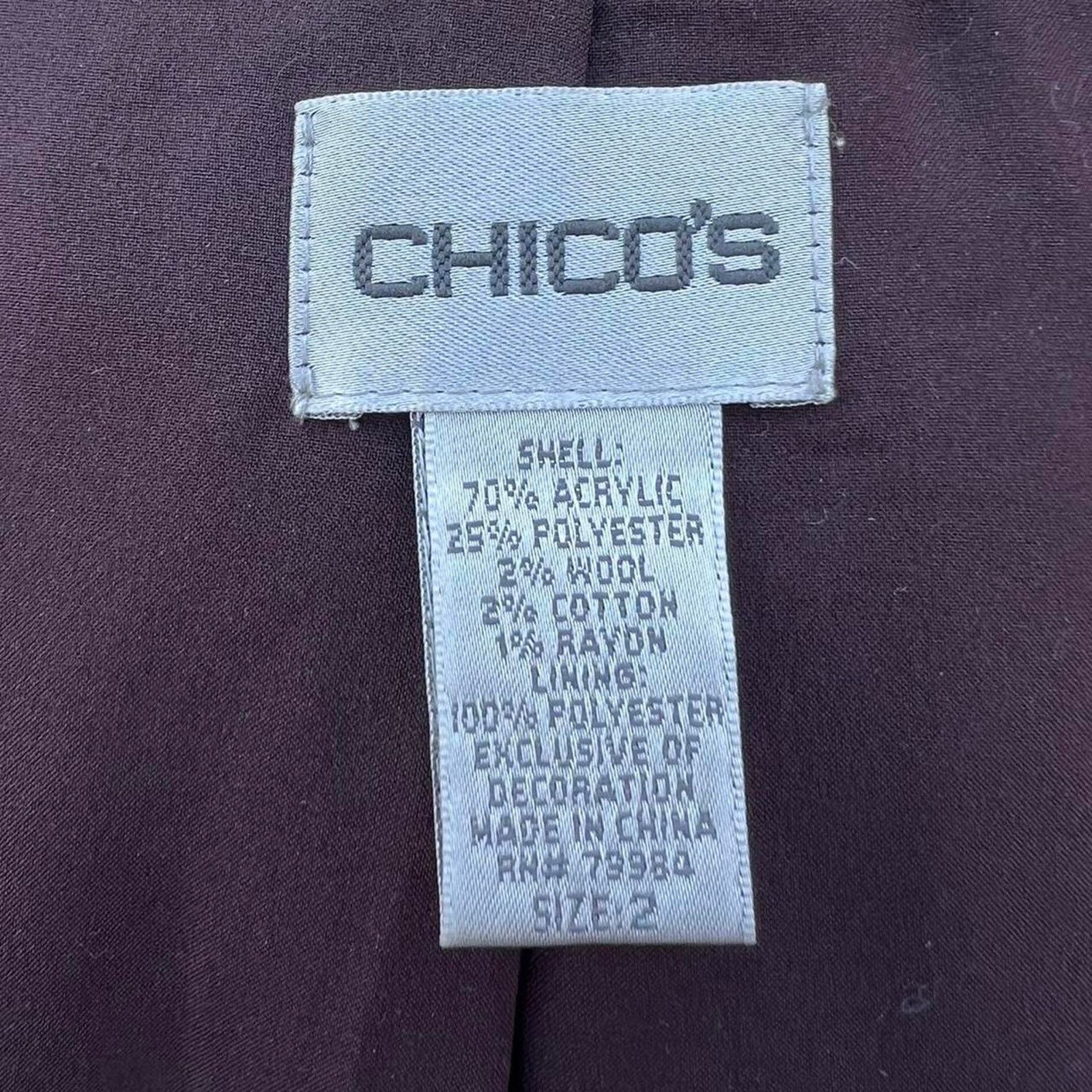 Chicos Chicos Green/Purple Tweed Blazer Size XL / US 12-14 / IT 48-50 - 5 Thumbnail
