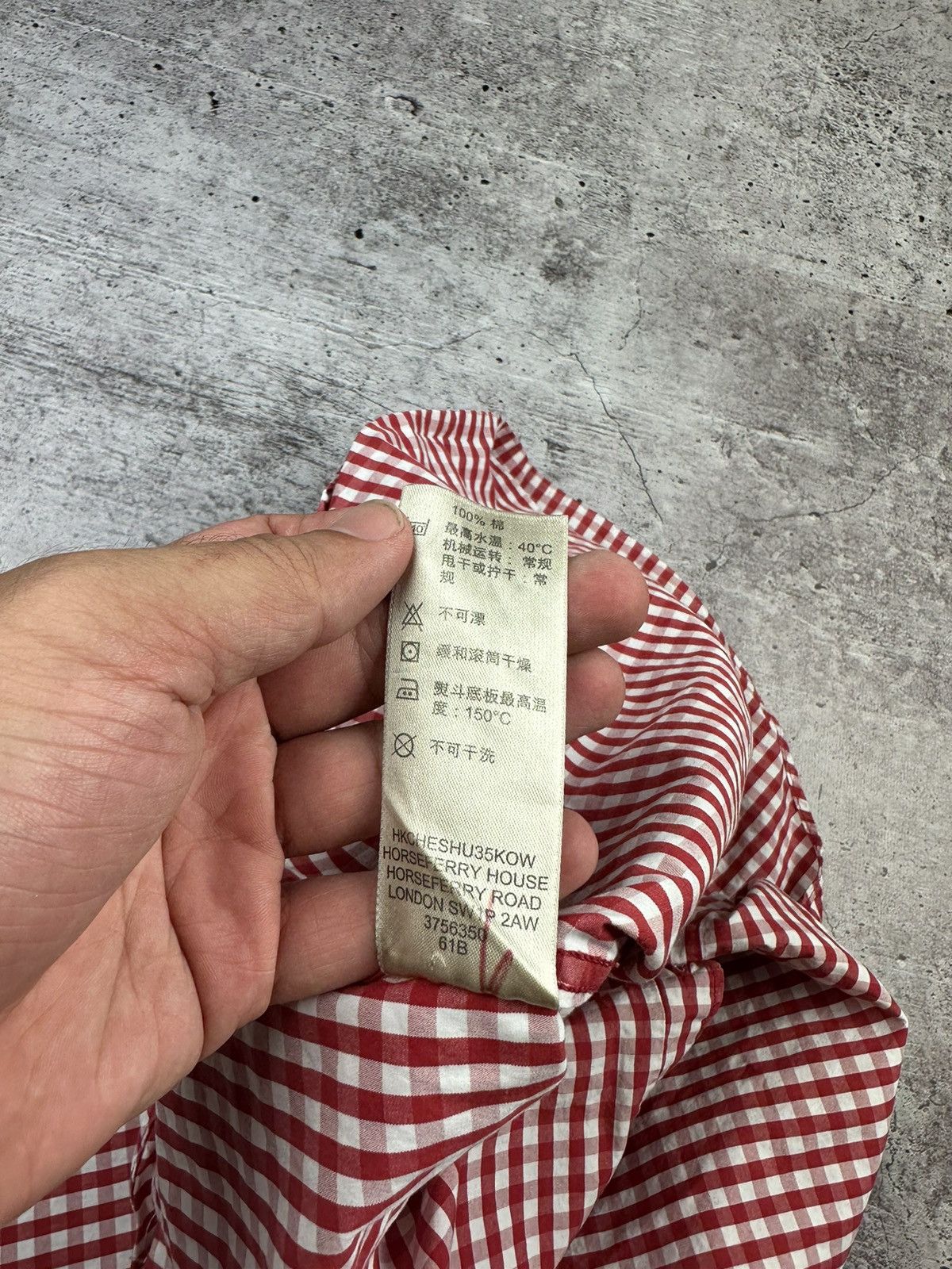 Burberry Burberry Brit Small Logo Check Patterned Button Up Shirt Size US XL / EU 56 / 4 - 13 Thumbnail